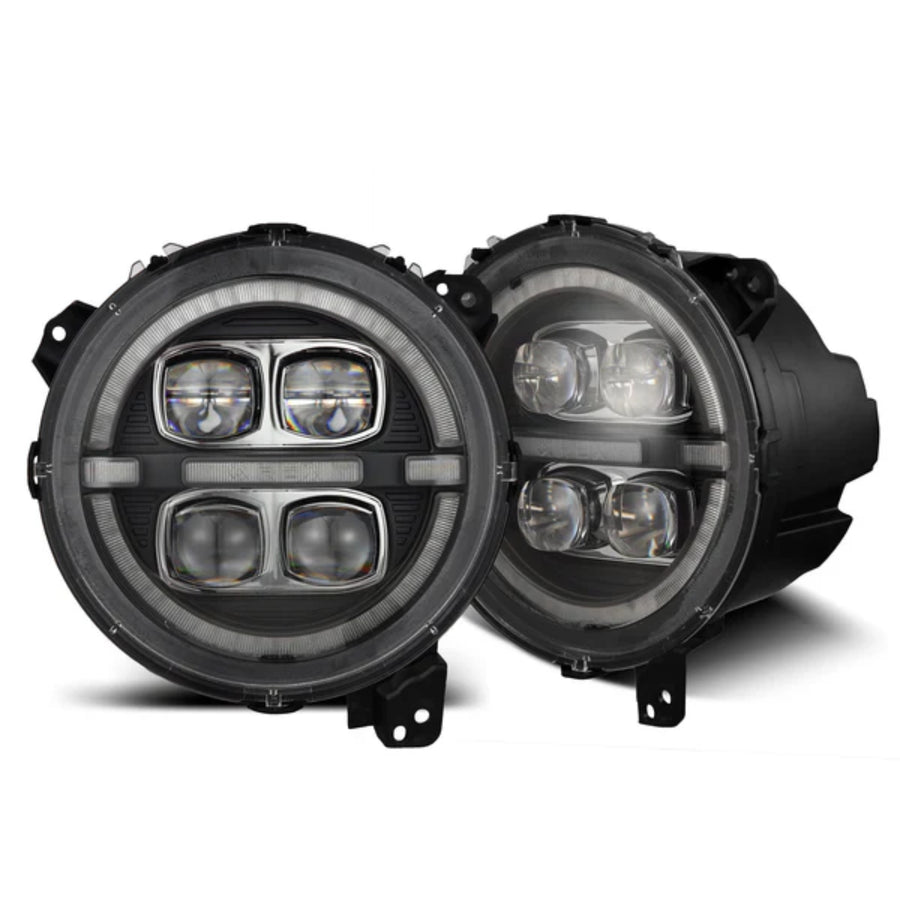 Jeep Wrangler JL/Gladiator JT (2018-2025) Headlights | Alpharex – Custom Multicolor LED Lighting by RGB Halo Kits