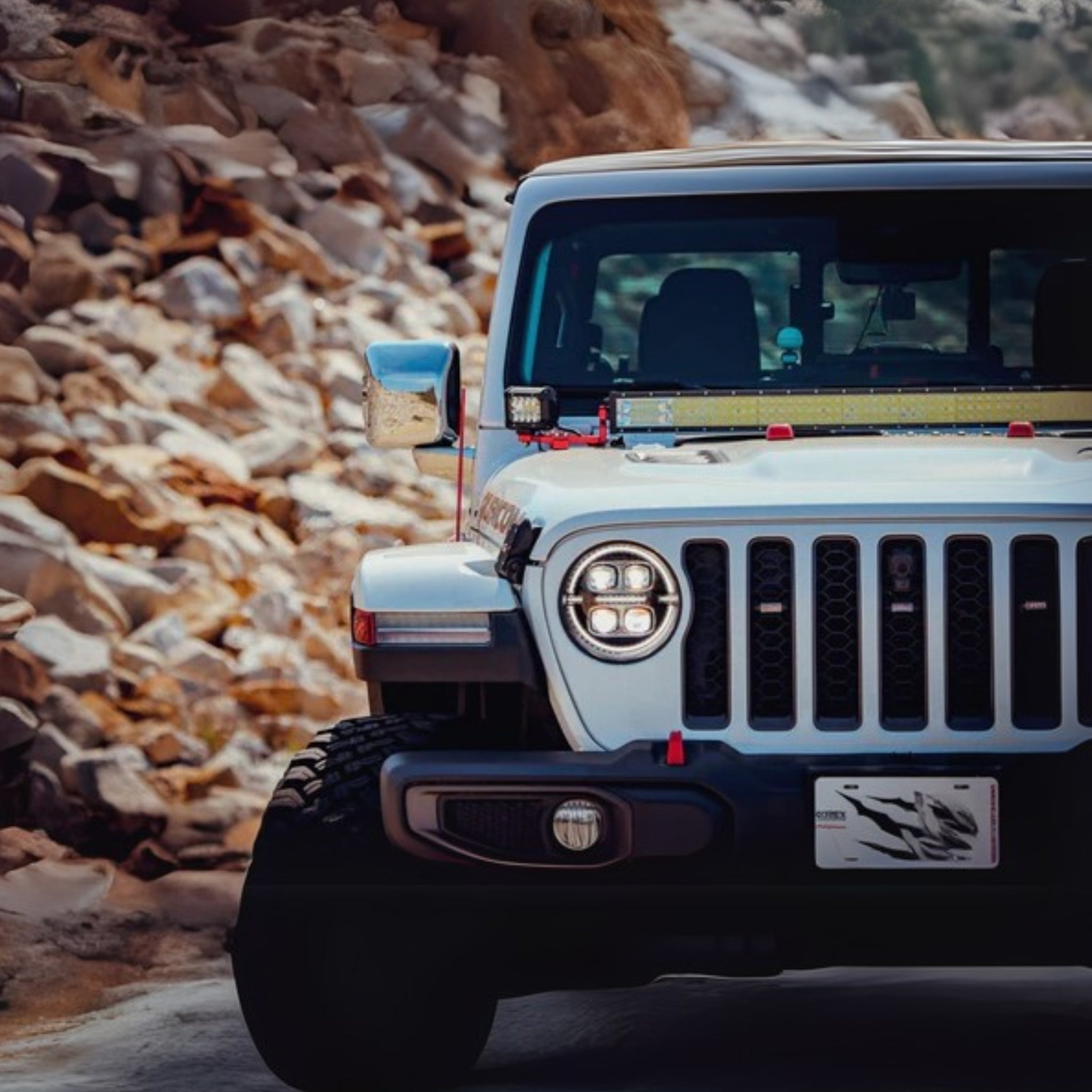 Jeep Wrangler JL/Gladiator JT (2018-2025) Headlights | Alpharex – Custom Multicolor LED Lighting by RGB Halo Kits