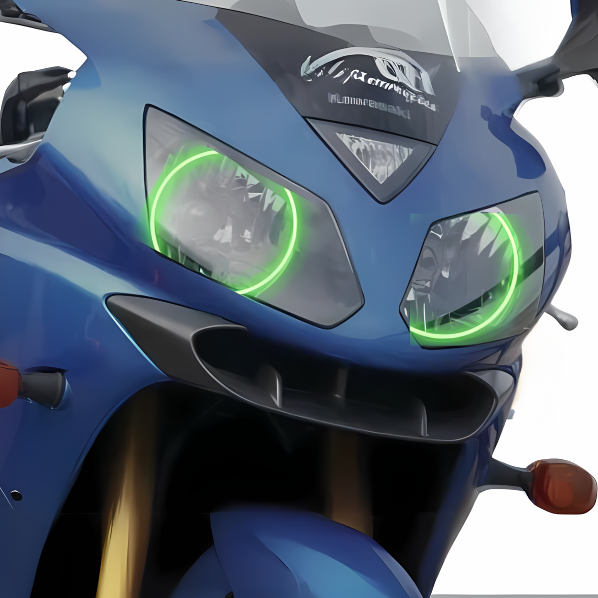 Kawasaki ZX-12R Motorcycle Halo Kit (2000-2006) – Custom Multicolor LED Lighting by RGB Halo Kits