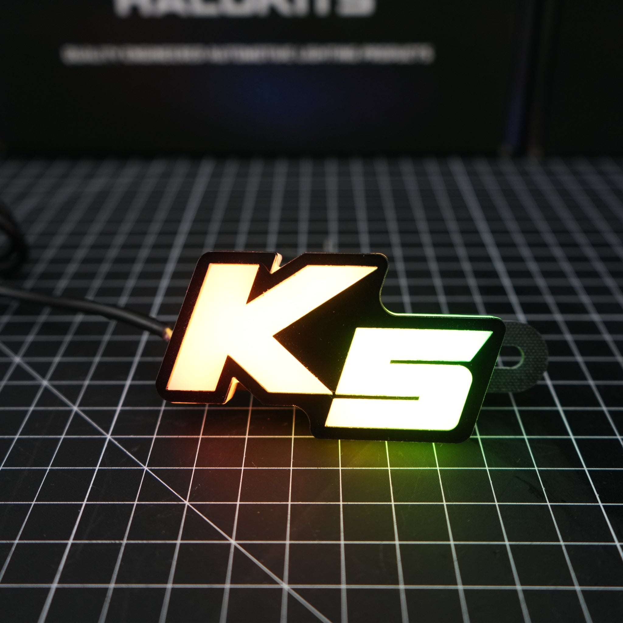 Kia K5 LED Badge: (Multicolor Flow) – Custom Multicolor LED Lighting by RGB Halo Kits