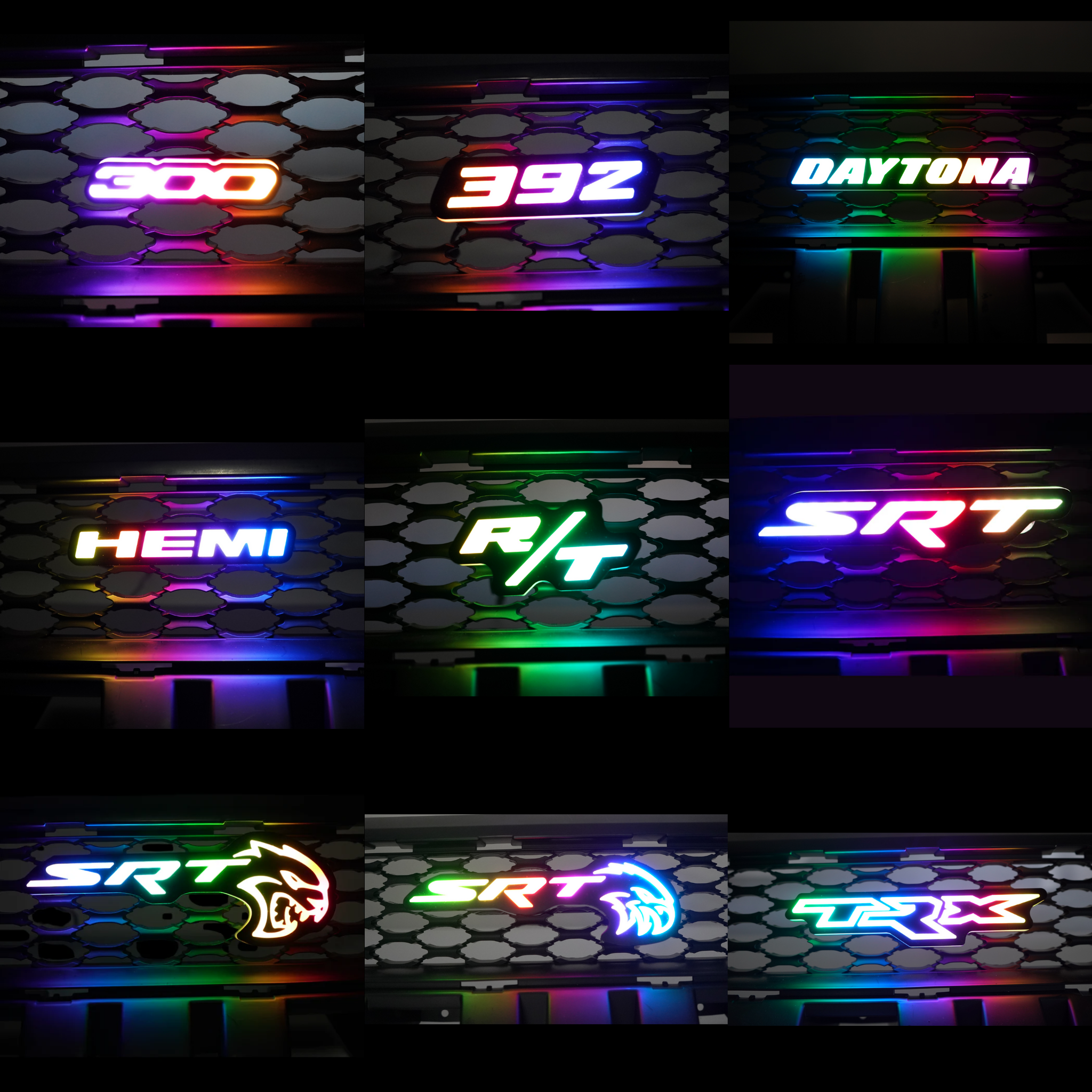 LED Badges: Multicolor (Mopar vehicles) – Custom Multicolor LED Lighting by RGB Halo Kits