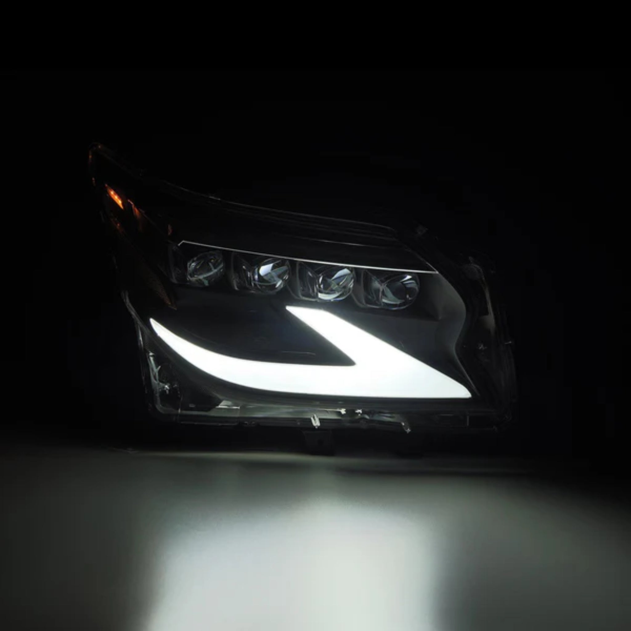 Lexus GX 460 (2014-2023): Multicolor Flow Series Alphablack Nova-series Headlights | Alpharex – Custom Multicolor LED Lighting by RGB Halo Kits