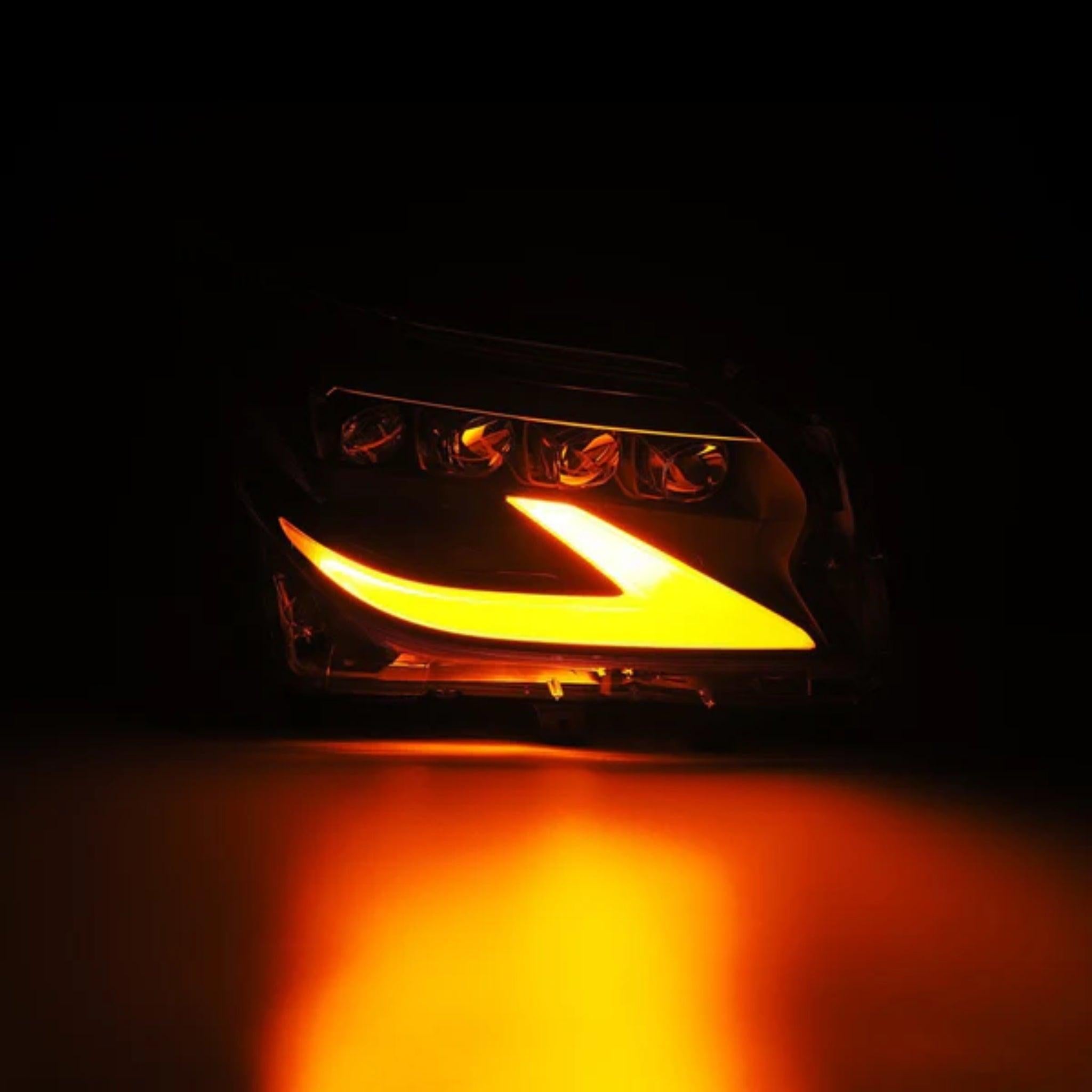 Lexus GX 460 (2014-2023): Multicolor Flow Series Alphablack Nova-series Headlights | Alpharex – Custom Multicolor LED Lighting by RGB Halo Kits