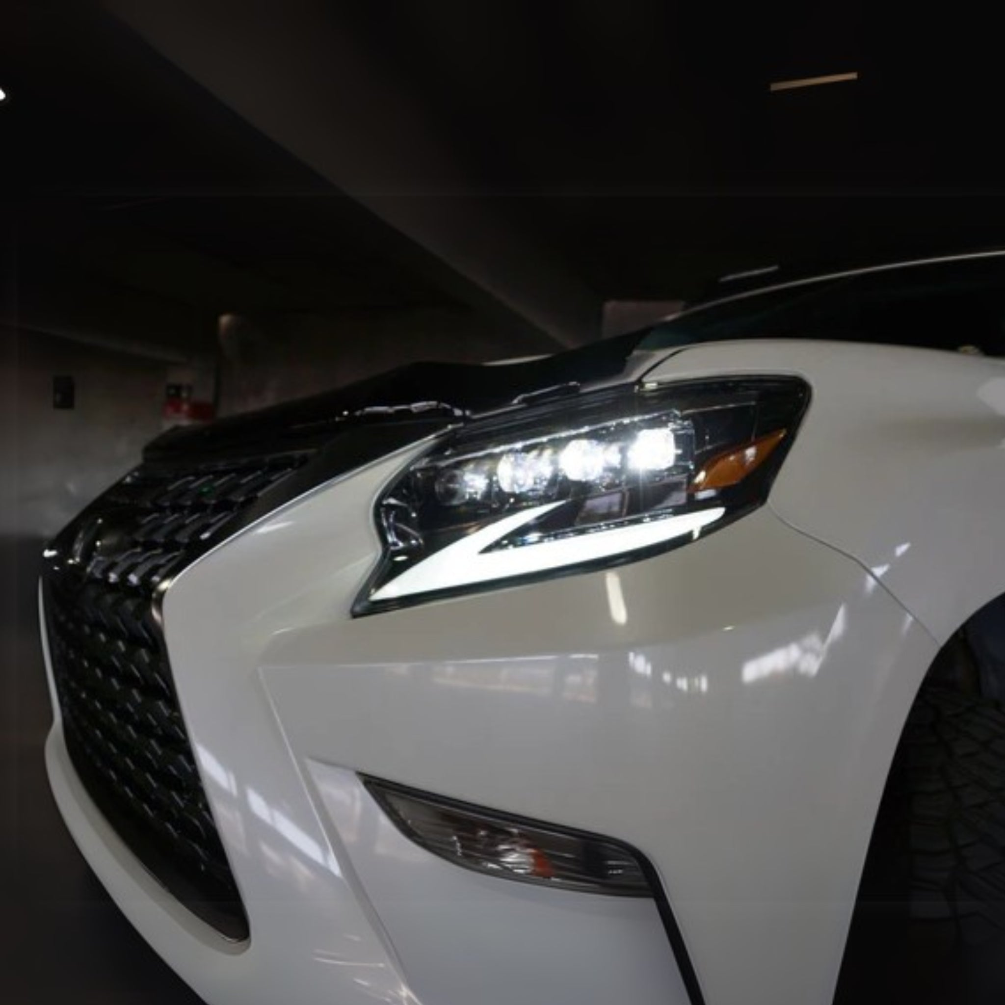 Lexus GX 460 (2014-2023): Multicolor Flow Series Alphablack Nova-series Headlights | Alpharex – Custom Multicolor LED Lighting by RGB Halo Kits