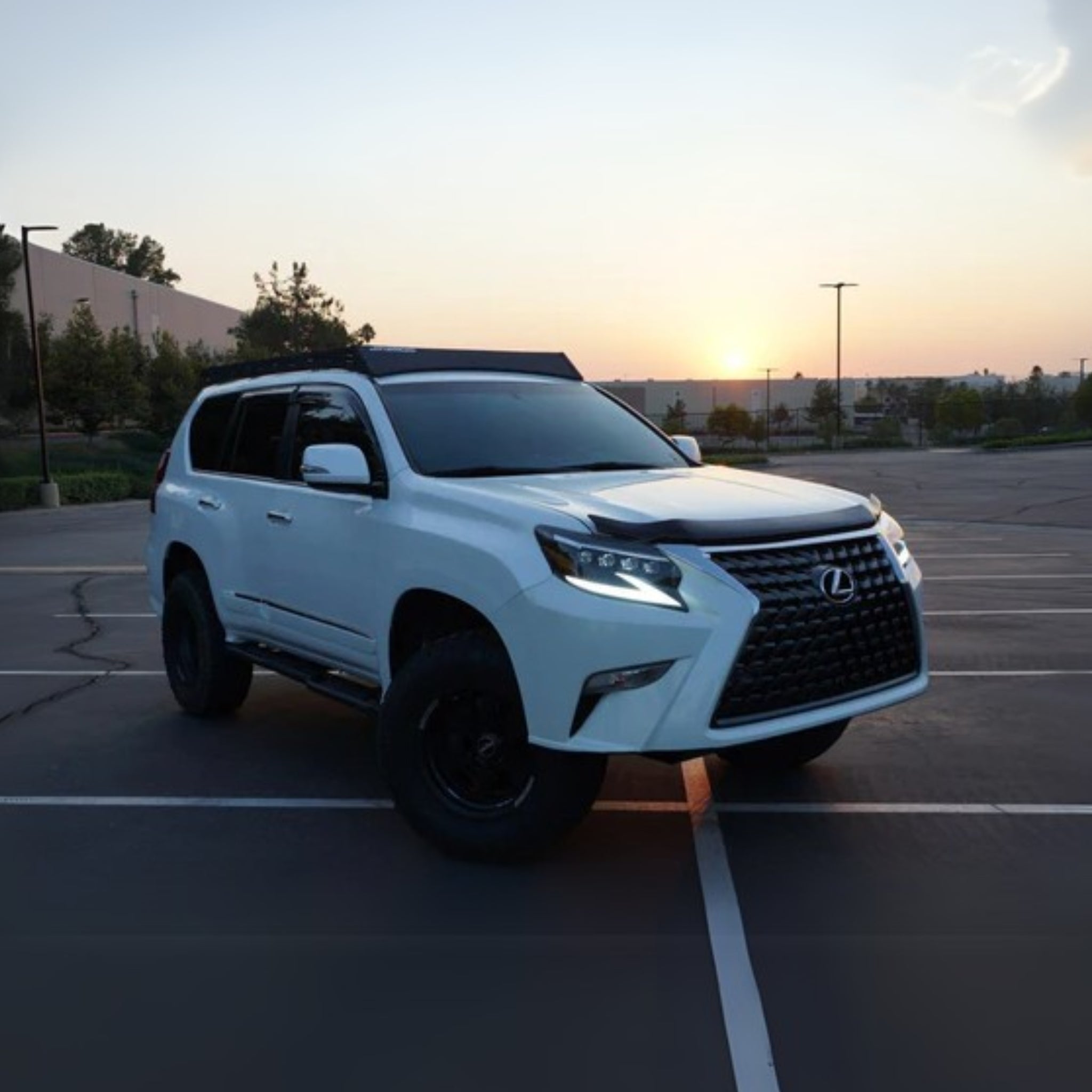 Lexus GX 460 (2014-2023): Multicolor Flow Series Alphablack Nova-series Headlights | Alpharex – Custom Multicolor LED Lighting by RGB Halo Kits