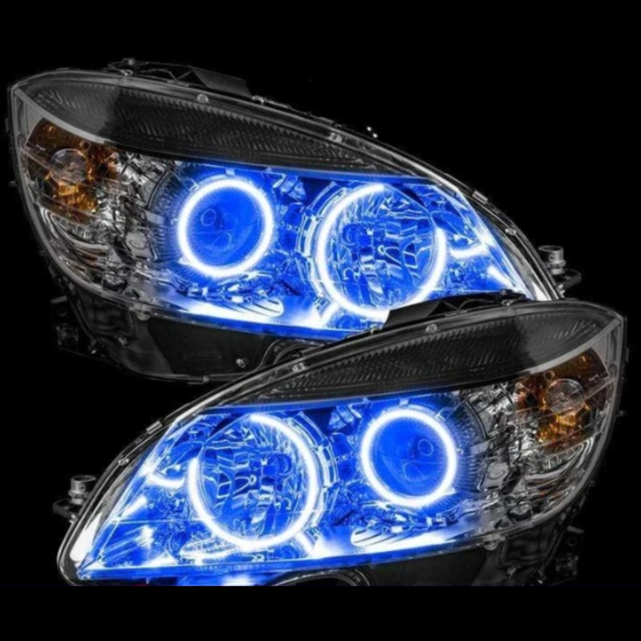 Mercedes C-Class C250 C300 C350 Multicolor Halo Kit (2008-2011) – Custom Multicolor LED Lighting by RGB Halo Kits