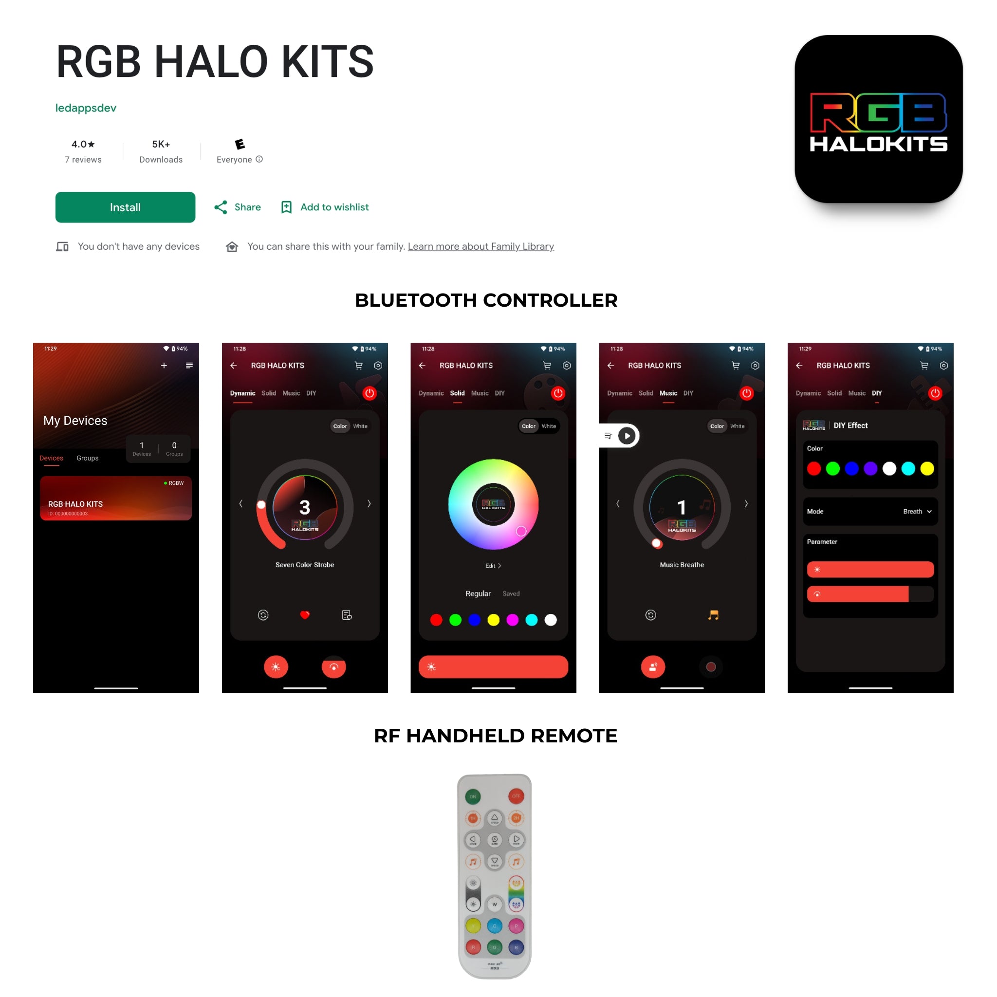 RGB Halo Kits - Replacement LED Controller