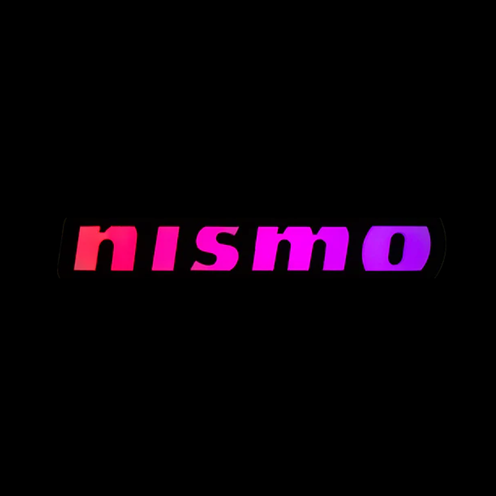 Nismo Badge: Illuminated Multicolor Flow LED Badge | Lit Logos – Custom Multicolor LED Lighting by RGB Halo Kits