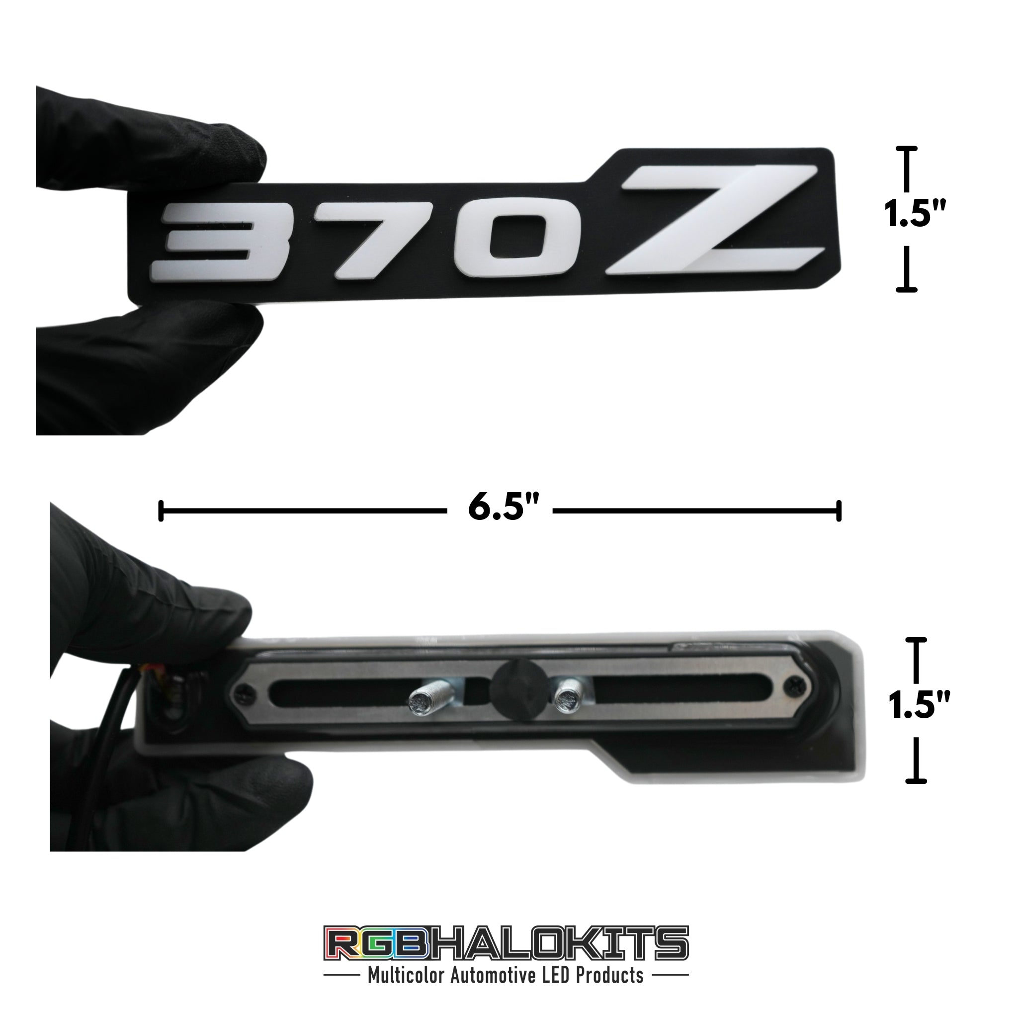 Nissan 370z LED Badge: (Multicolor Flow) – Custom Multicolor LED Lighting by RGB Halo Kits