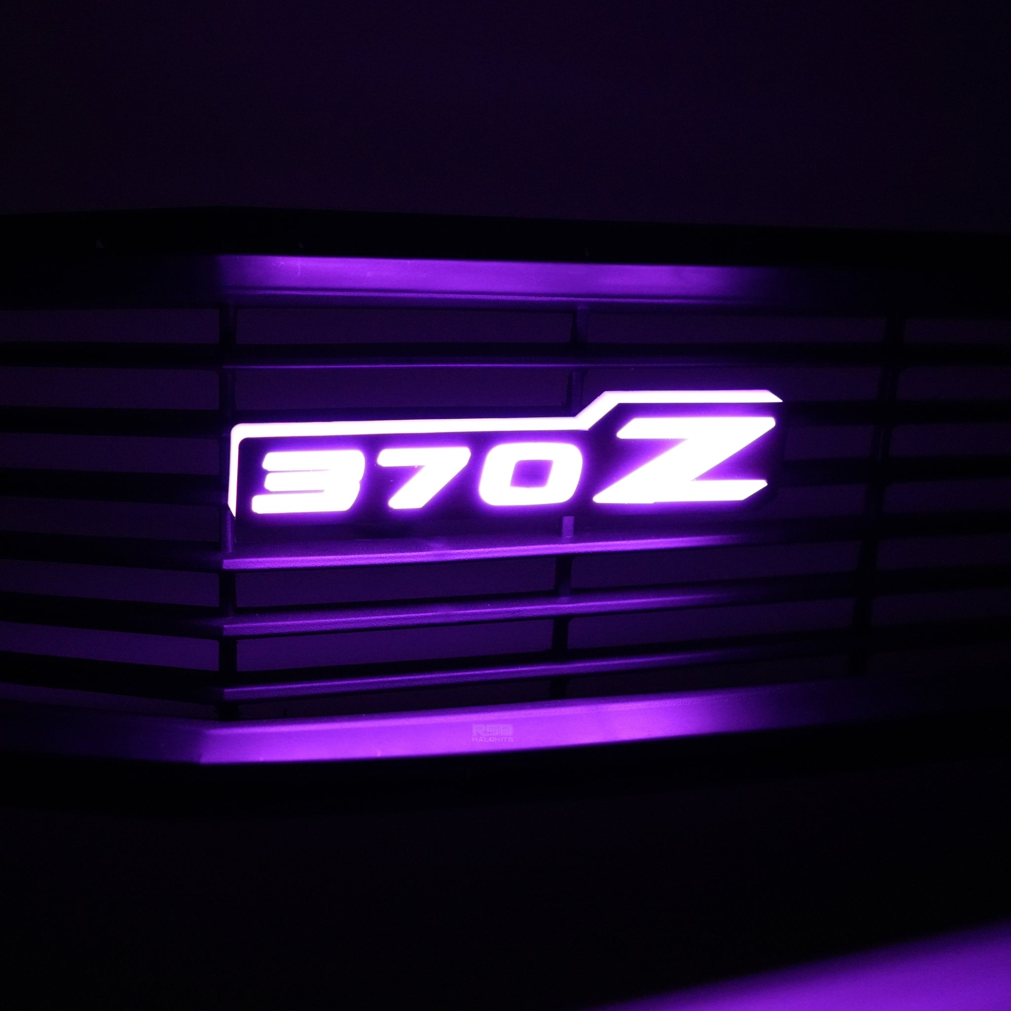 Nissan 370z LED Badge: (Multicolor Flow) – Custom Multicolor LED Lighting by RGB Halo Kits