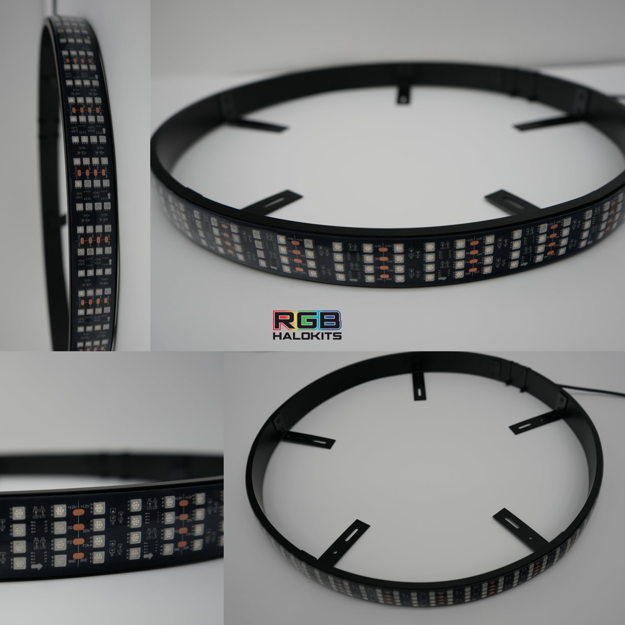 Quad 4 Row LED Wheel Ring (Replacements) – Custom Multicolor LED Lighting by RGB Halo Kits