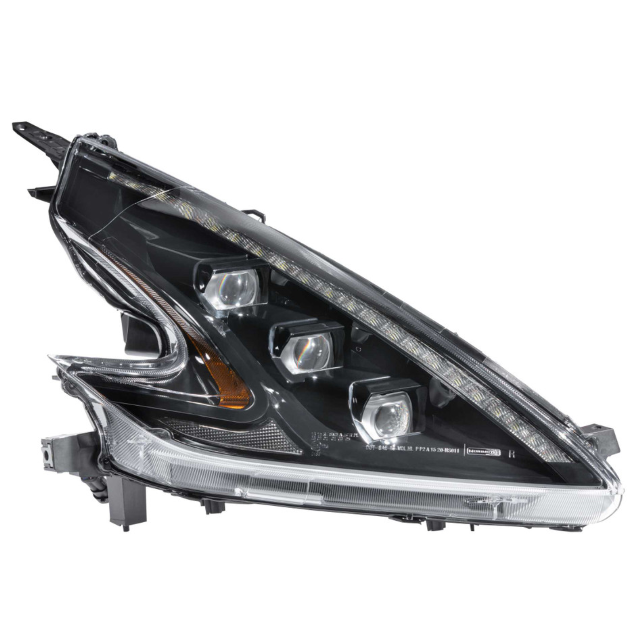 2009-2021 NISSAN 370Z: Multicolor Built Morimoto XB Headlights - RGB Halo Kits Multicolor Flow Series Color Chasing RGBWA LED headlight kit Colorshift Oracle Lighting Trendz OneUpLighting Morimoto theretrofitsource AutoLEDTech Diode Dynamics