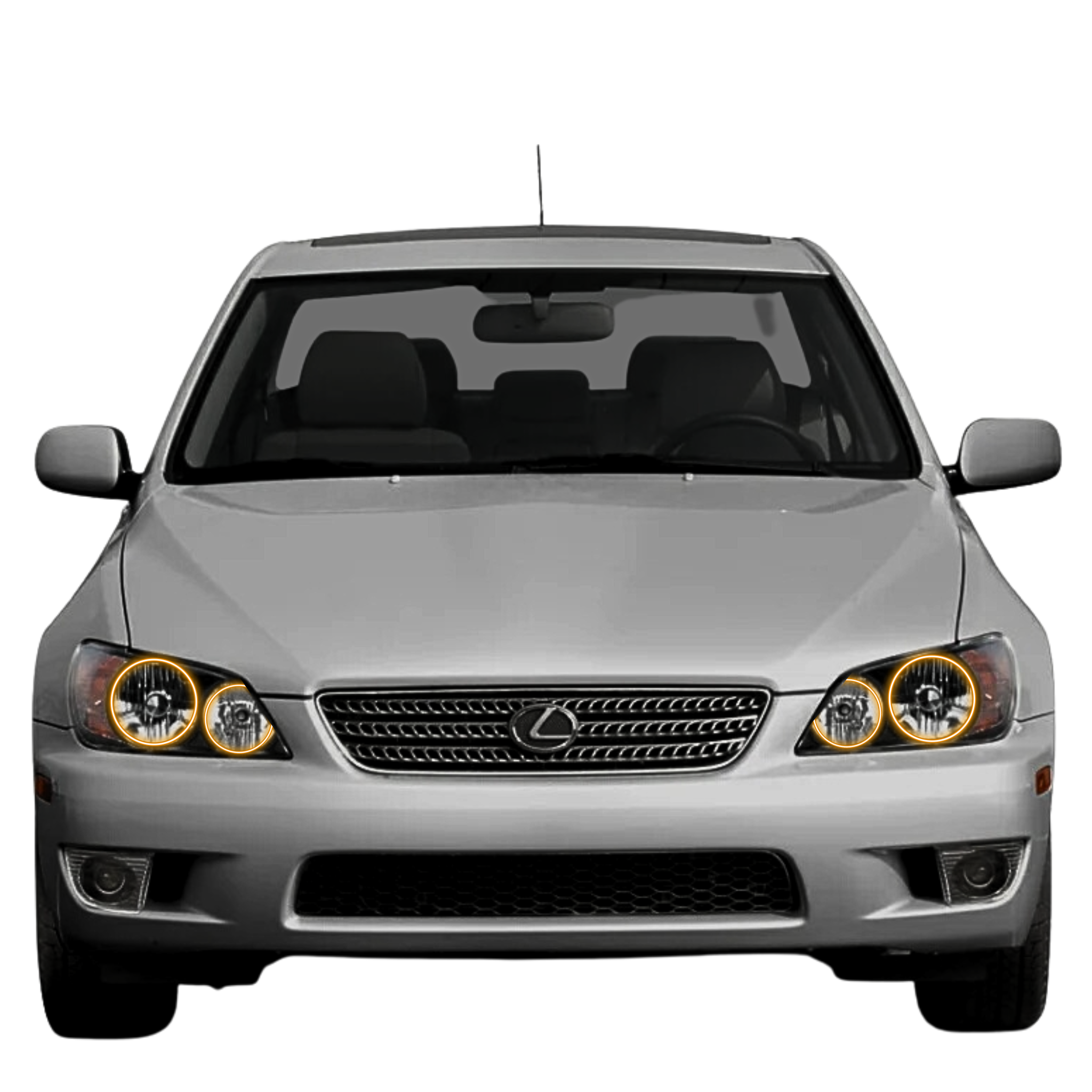 2002-2004 Lexus ES 300 Multicolor Halo Kit - RGB Halo Kits Multicolor Flow Series Color Chasing RGBWA LED headlight kit Colorshift Oracle Lighting Trendz OneUpLighting Morimoto theretrofitsource AutoLEDTech Diode Dynamics