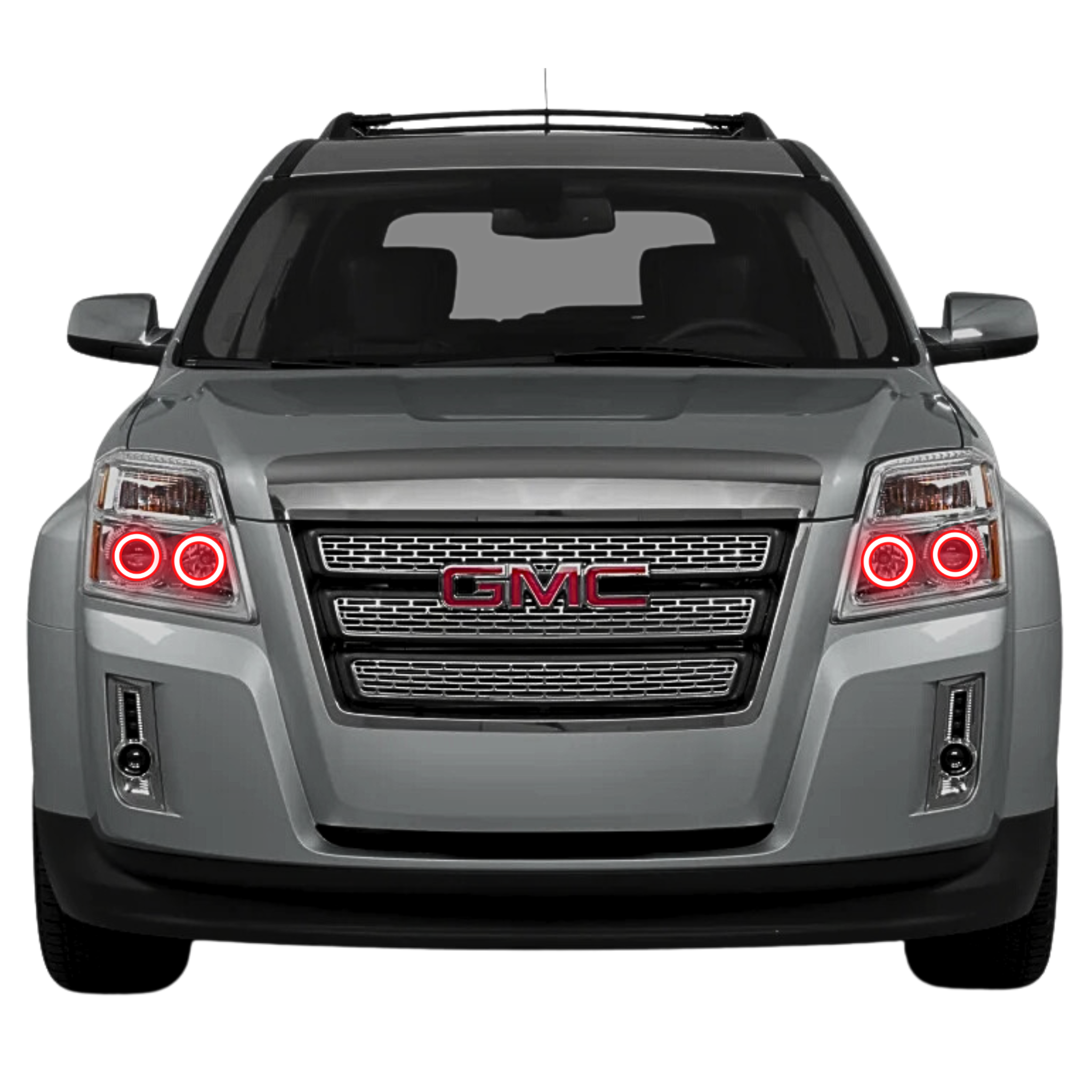 2012-2013 GMC Terrain Multicolor Halo Kit - RGB Halo Kits Multicolor Flow Series Color Chasing RGBWA LED headlight kit Colorshift Oracle Lighting Trendz OneUpLighting Morimoto theretrofitsource AutoLEDTech Diode Dynamics