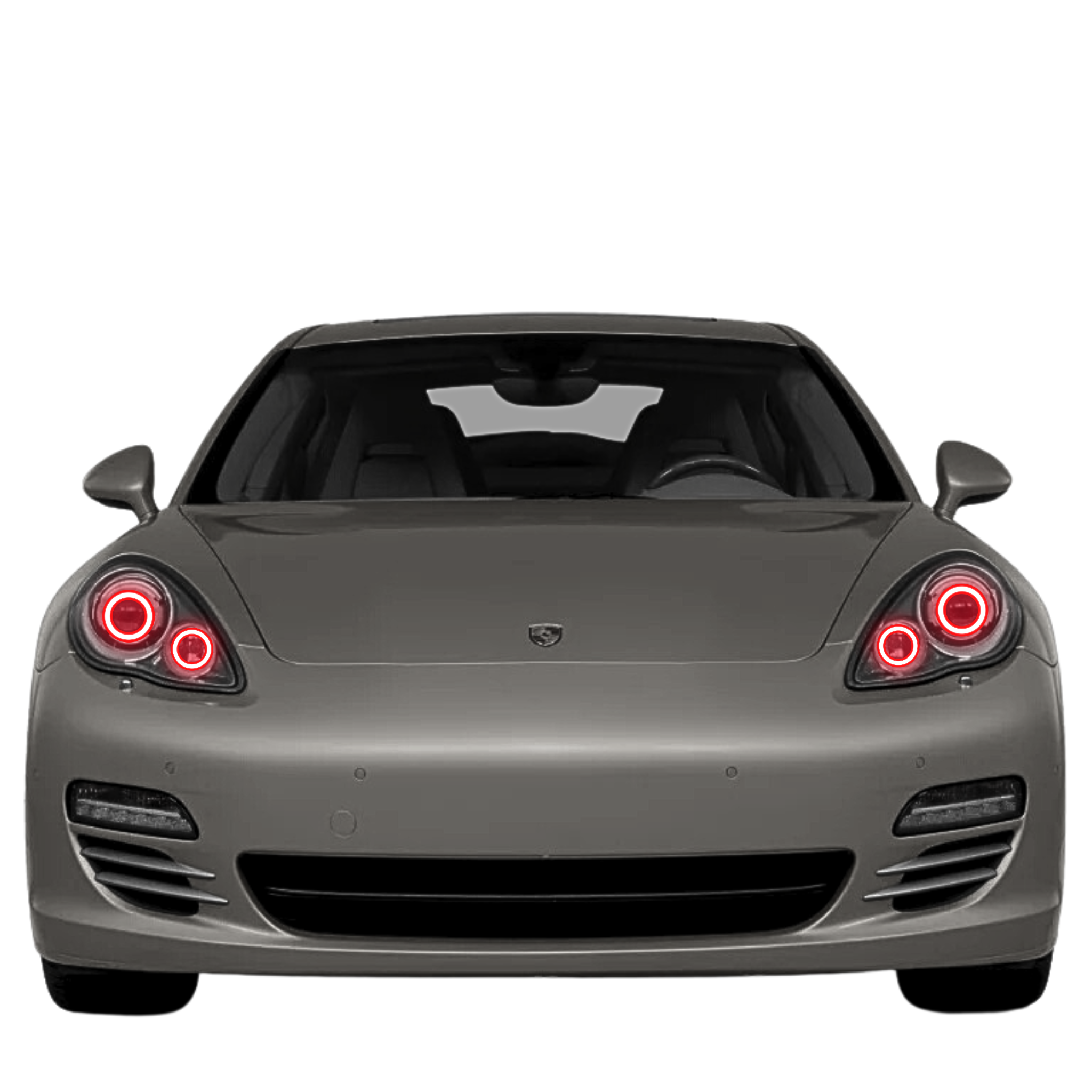2010-2013 Porsche Panamera Multicolor Halo Kit - RGB Halo Kits Multicolor Flow Series Color Chasing RGBWA LED headlight kit Colorshift Oracle Lighting Trendz OneUpLighting Morimoto theretrofitsource AutoLEDTech Diode Dynamics