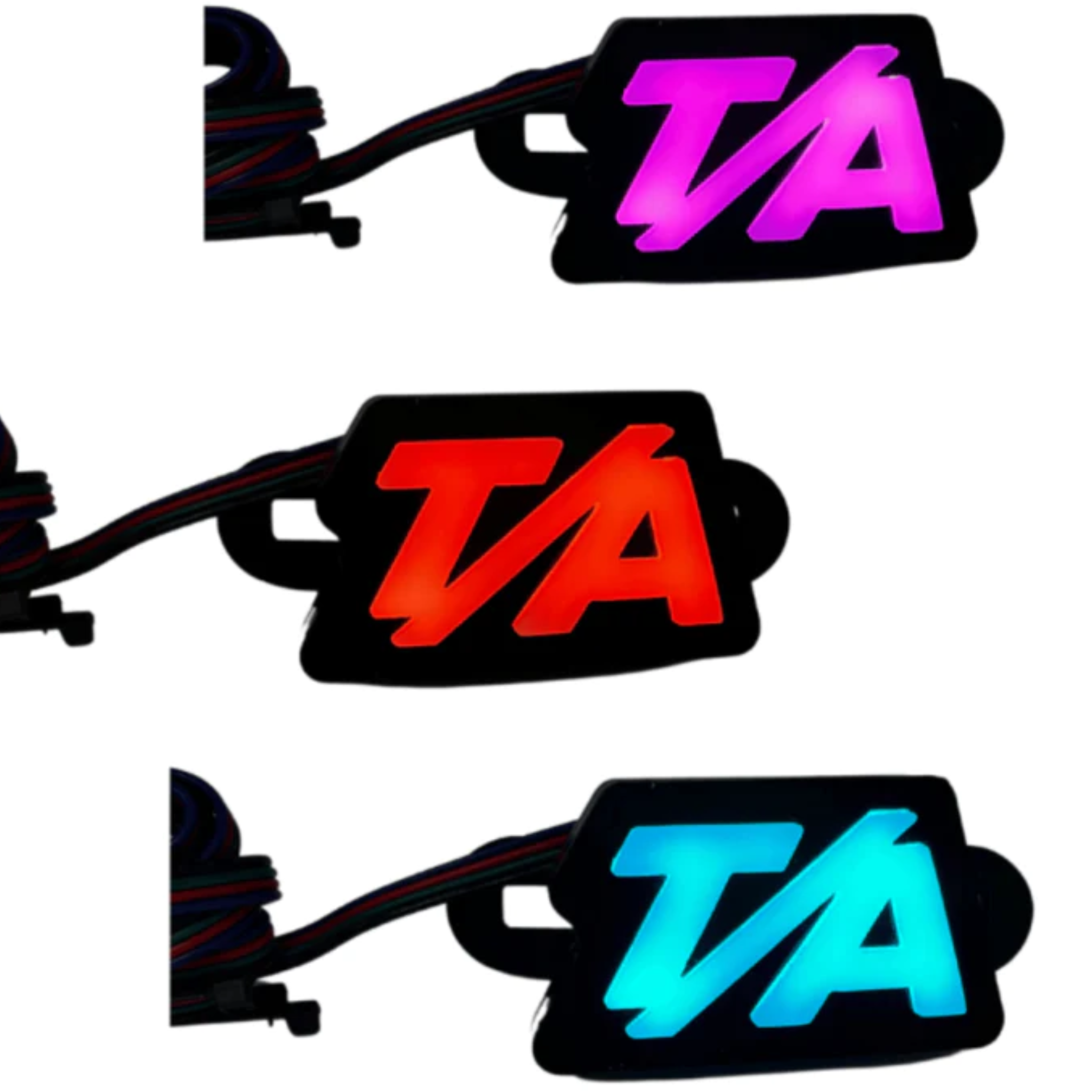 T/A RGB Illuminated LED Emblem Badge