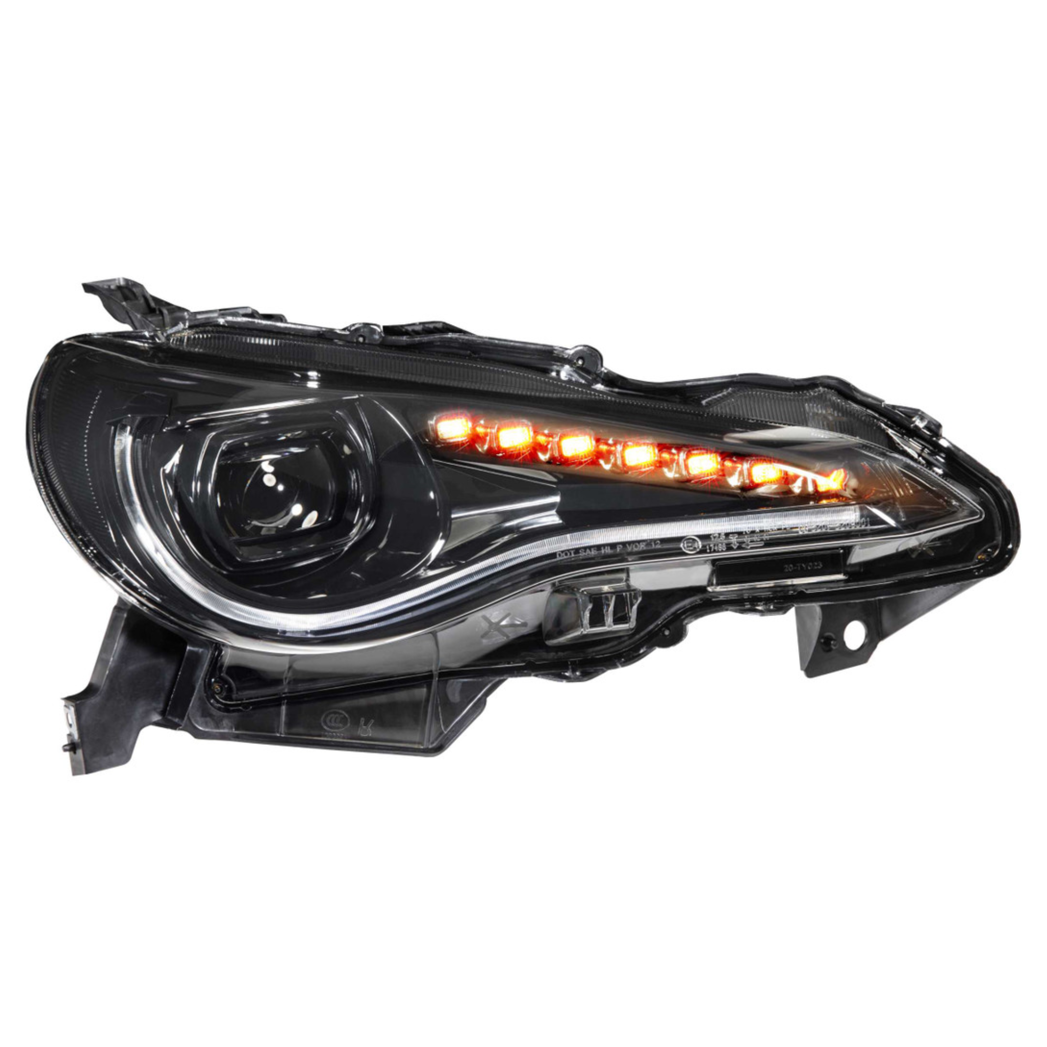 FR-S / BRZ / GT86: Multicolor Prebuilt XB Headlights - RGB Halo Kits Multicolor Flow Series Color Chasing RGBWA LED headlight kit Oracle Lighting Trendz OneUpLighting Morimoto theretrofitsource AutoLEDTech Diode Dynamics