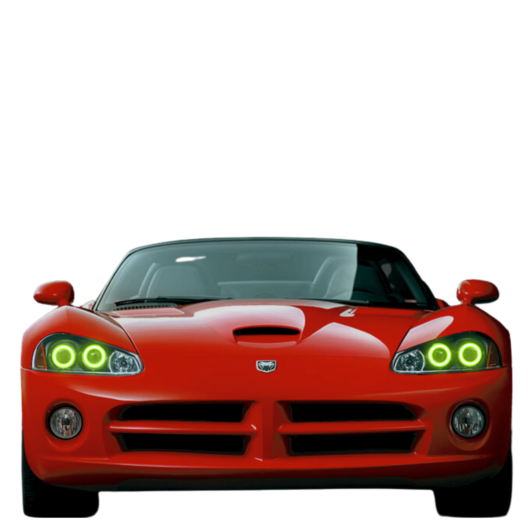 2003-2010 Dodge Viper Multicolor Halo Kit - RGB Halo Kits Multicolor Flow Series Color Chasing RGBWA LED headlight kit Colorshift Oracle Lighting Trendz OneUpLighting Morimoto theretrofitsource AutoLEDTech Diode Dynamics