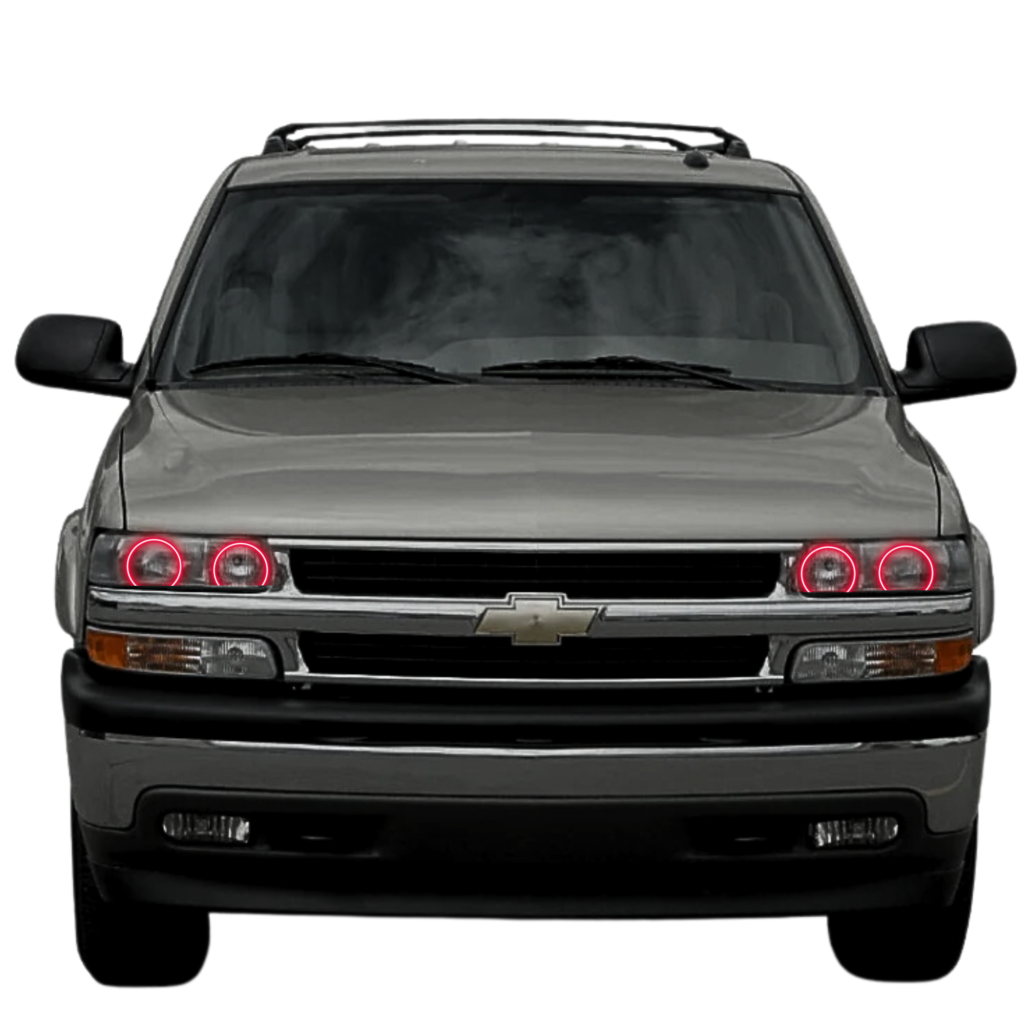 2000-2006 Chevrolet Suburban Multicolor Halo Kit - RGB Halo Kits Multicolor Flow Series Color Chasing RGBWA LED headlight kit Oracle Lighting Trendz OneUpLighting Morimoto theretrofitsource AutoLEDTech Diode Dynamics