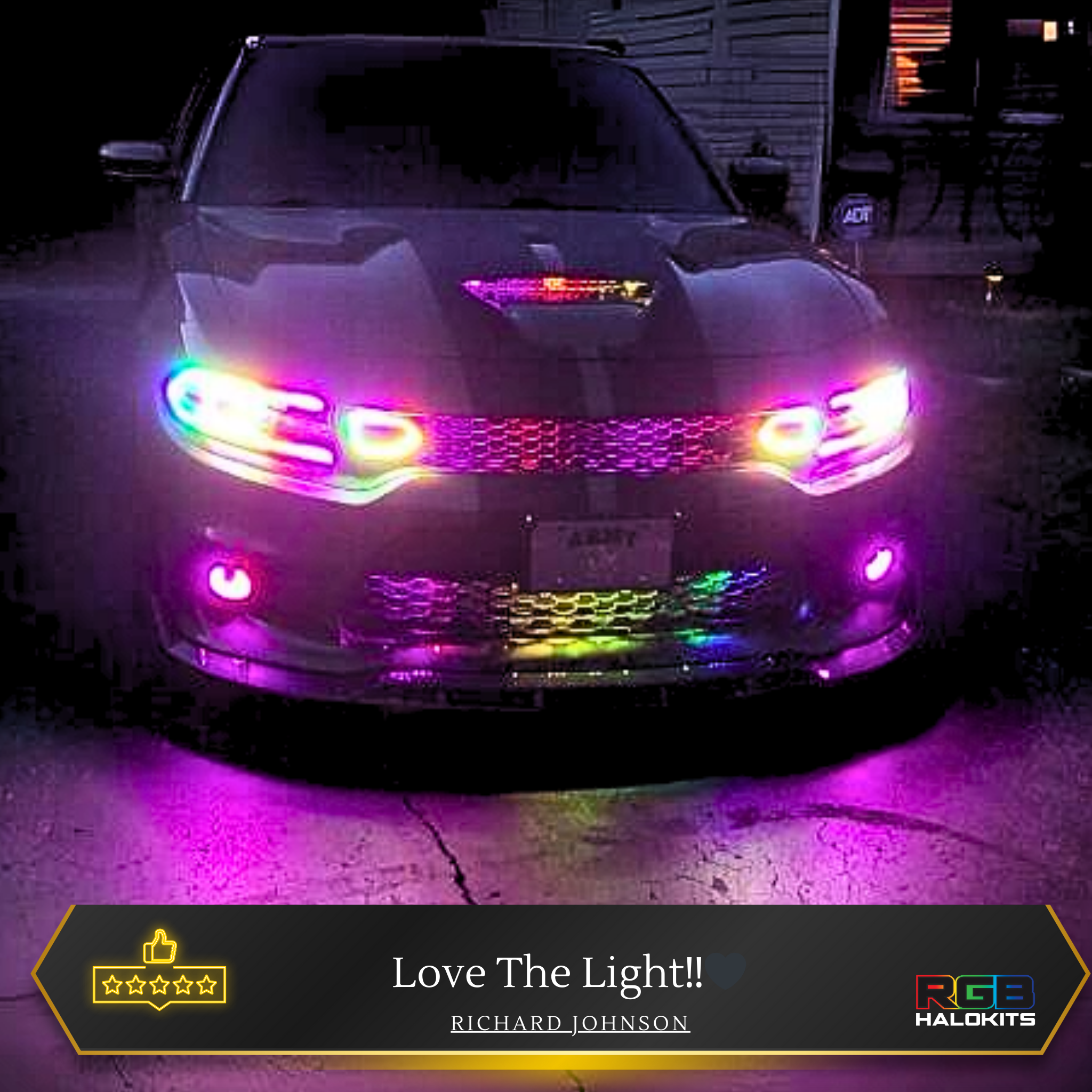 RGBW LED Grille Kit β Custom Multicolor LED Lighting by RGB Halo Kits