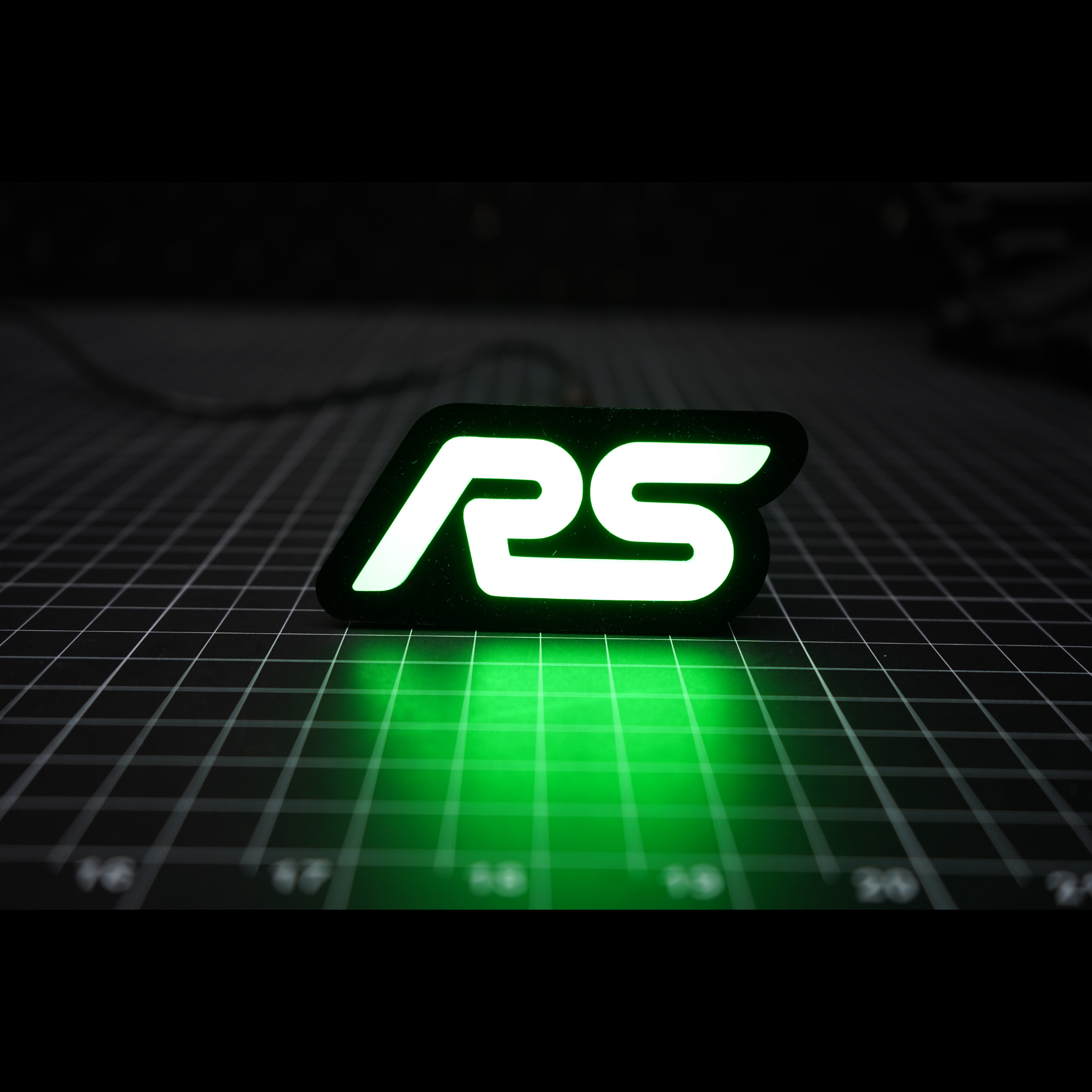 RS : Multicolor Flow LED Badge (15-18 Ford Focus) | Lit Logos – Custom Multicolor LED Lighting by RGB Halo Kits