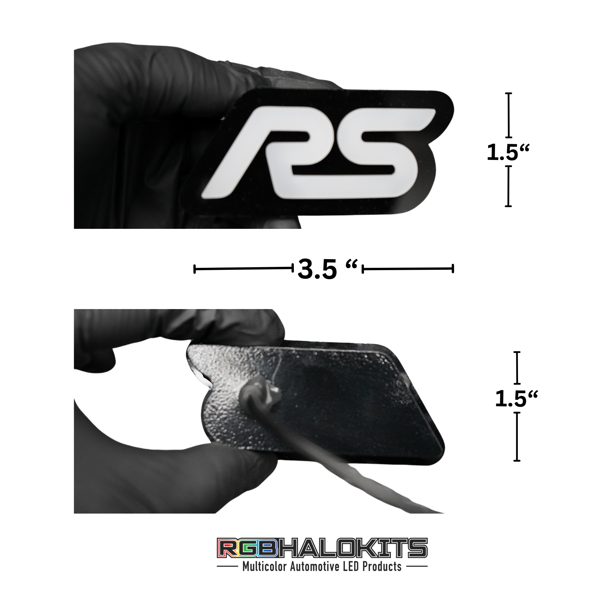 RS : Multicolor Flow LED Badge (15-18 Ford Focus) | Lit Logos – Custom Multicolor LED Lighting by RGB Halo Kits