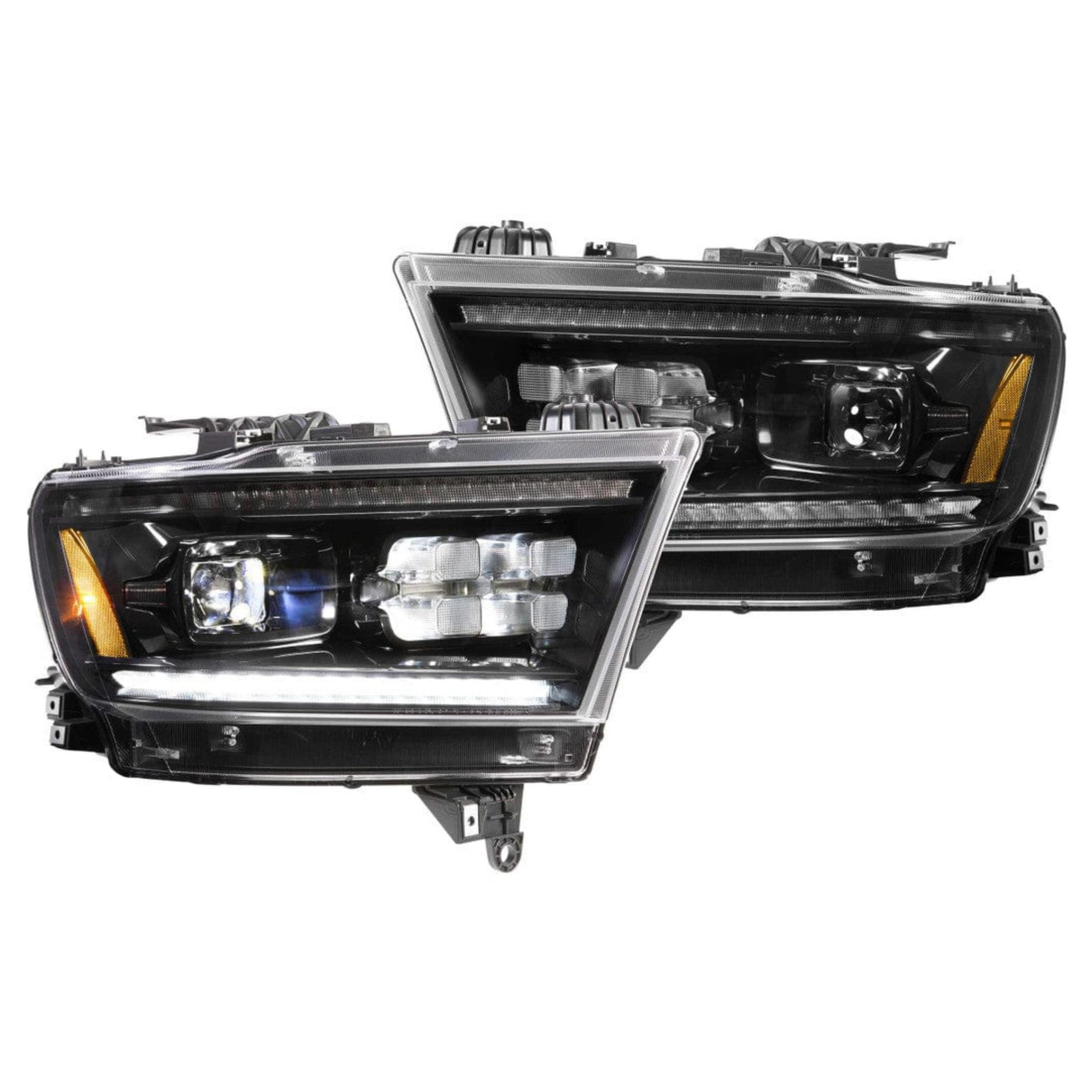 Ram 1500: LED HEADLIGHTS (GEN 2 2019 - 2024) | XB – Custom Multicolor LED Lighting by RGB Halo Kits