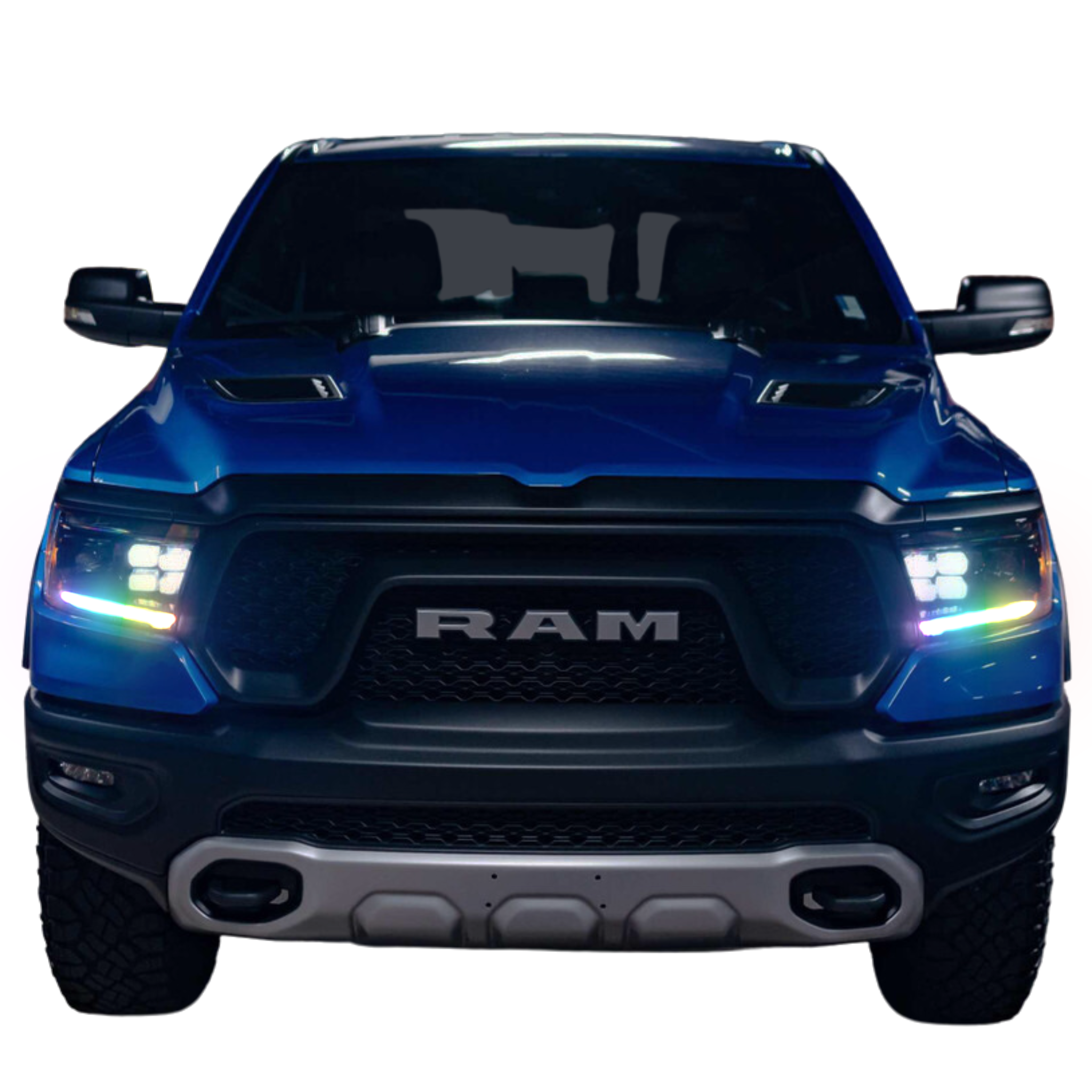 Ram 1500: Multicolor Flow Series Gen 2 Headlights (2019-2024) | XB Morimoto – Custom Multicolor LED Lighting by RGB Halo Kits