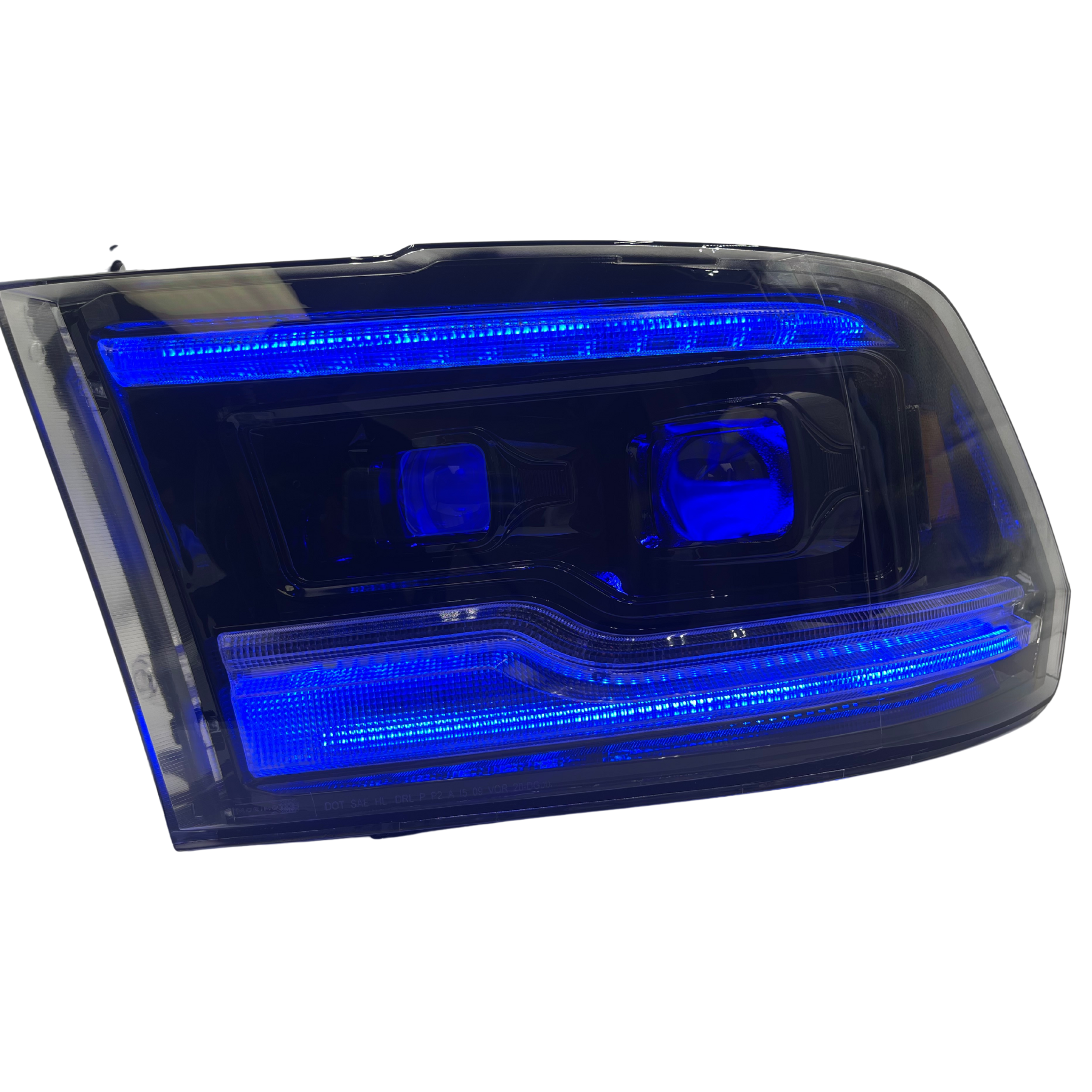 Ram 1500 / HD: Multicolor Flow Series Headlights w/ Demon eyes (2009-2024) | XB Morimoto – Custom Multicolor LED Lighting by RGB Halo Kits