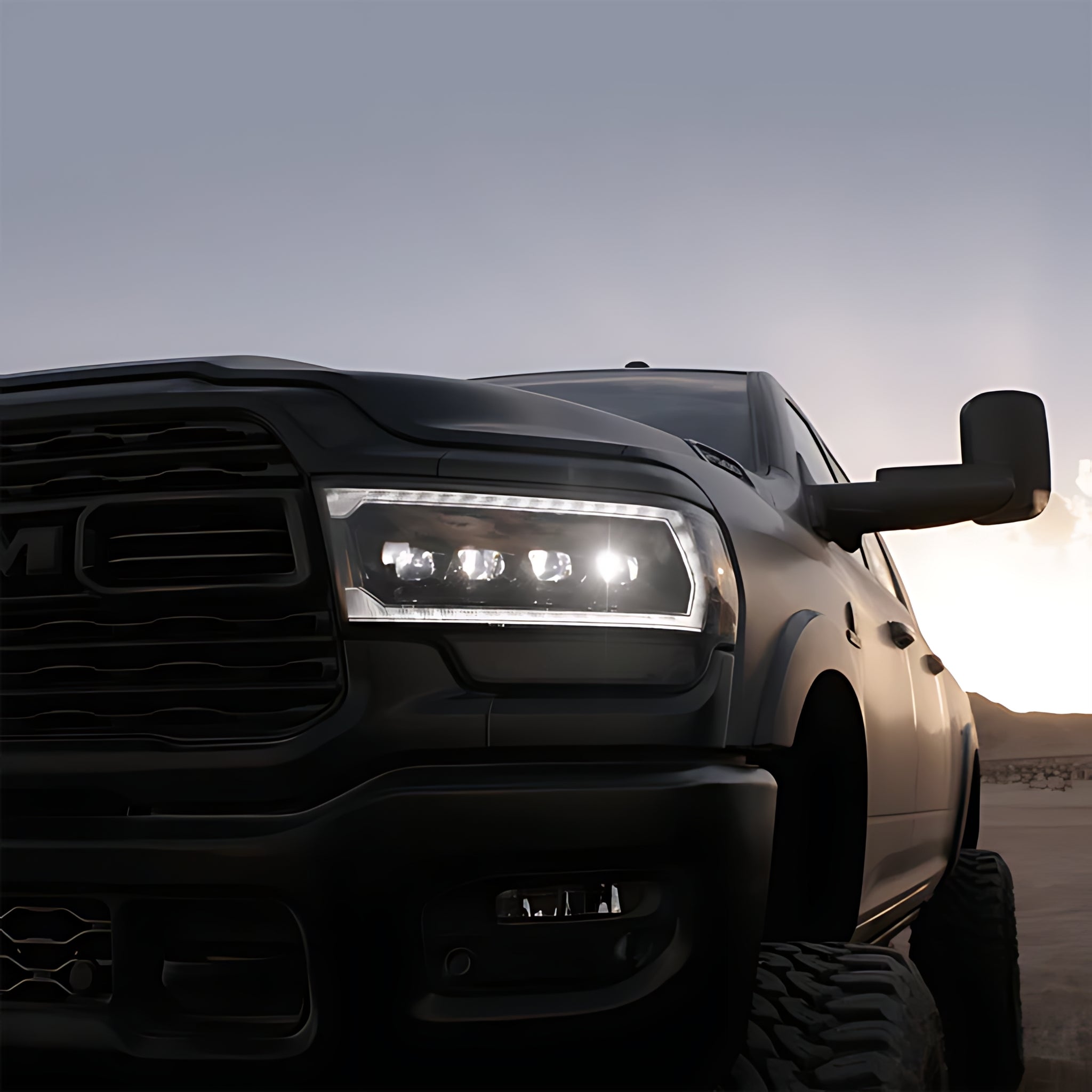Ram 2500/3500 (2019-2024) Headlights | Alpharex – Custom Multicolor LED Lighting by RGB Halo Kits