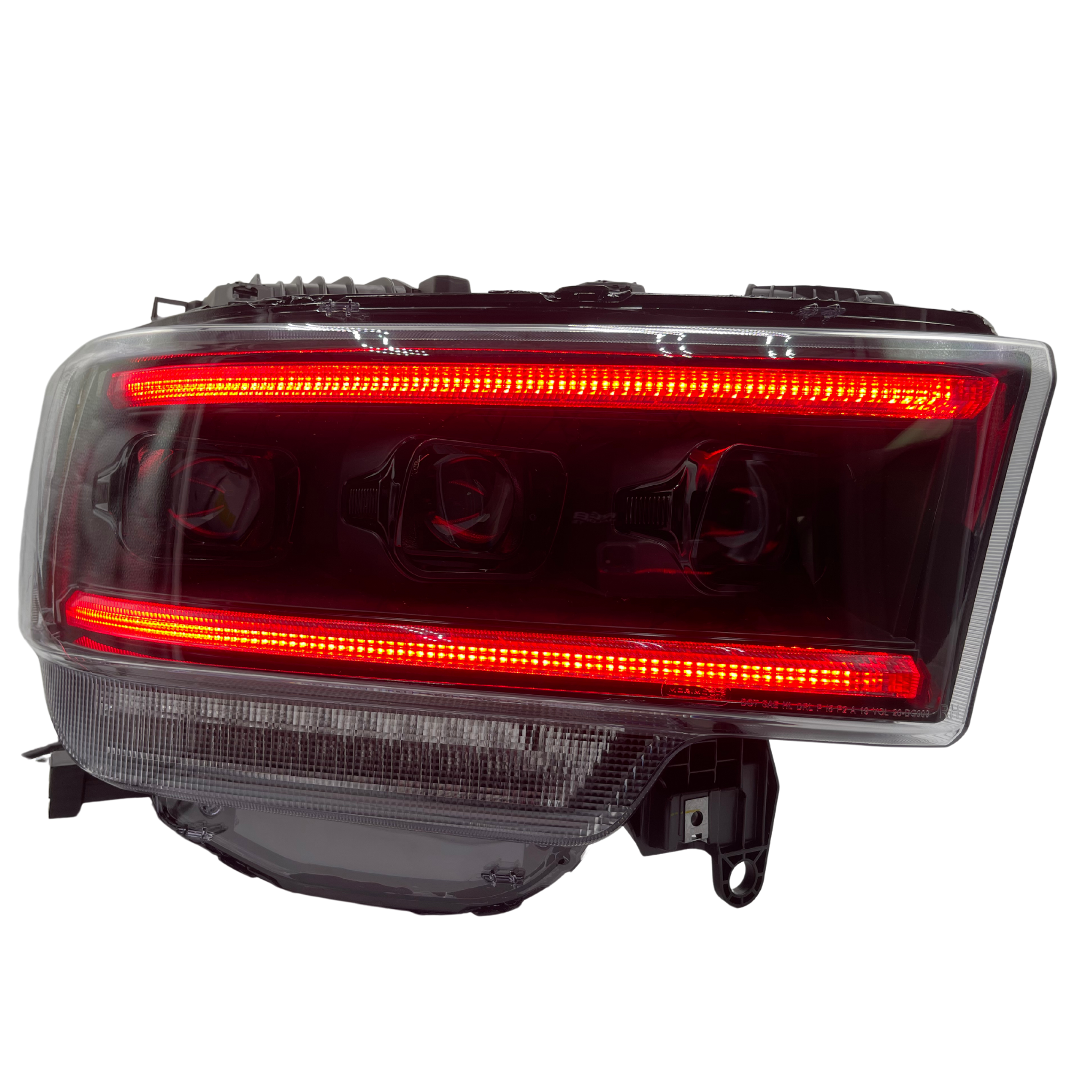 Ram HD: Multicolor Flow Series Headlights (2019-2024) | XB Morimoto – Custom Multicolor LED Lighting by RGB Halo Kits
