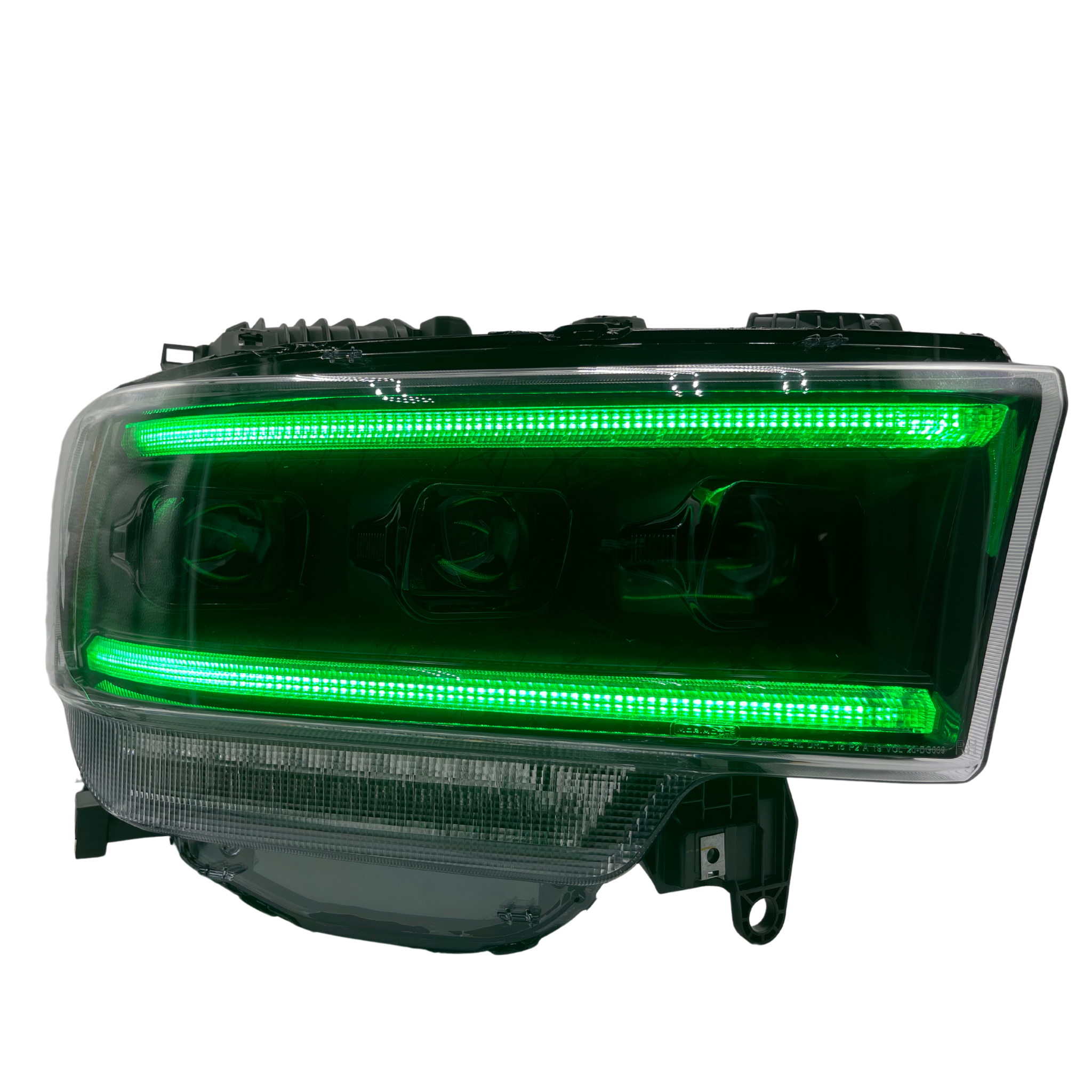 Ram HD: Multicolor Flow Series Headlights (2019-2024) | XB Morimoto – Custom Multicolor LED Lighting by RGB Halo Kits