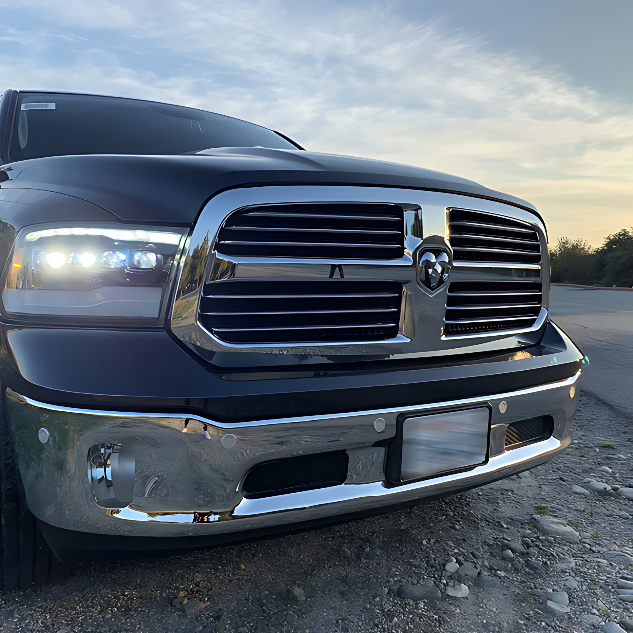 Ram Truck LED Projector Headlights (2009-2018) | Alpharex – Custom Multicolor LED Lighting by RGB Halo Kits