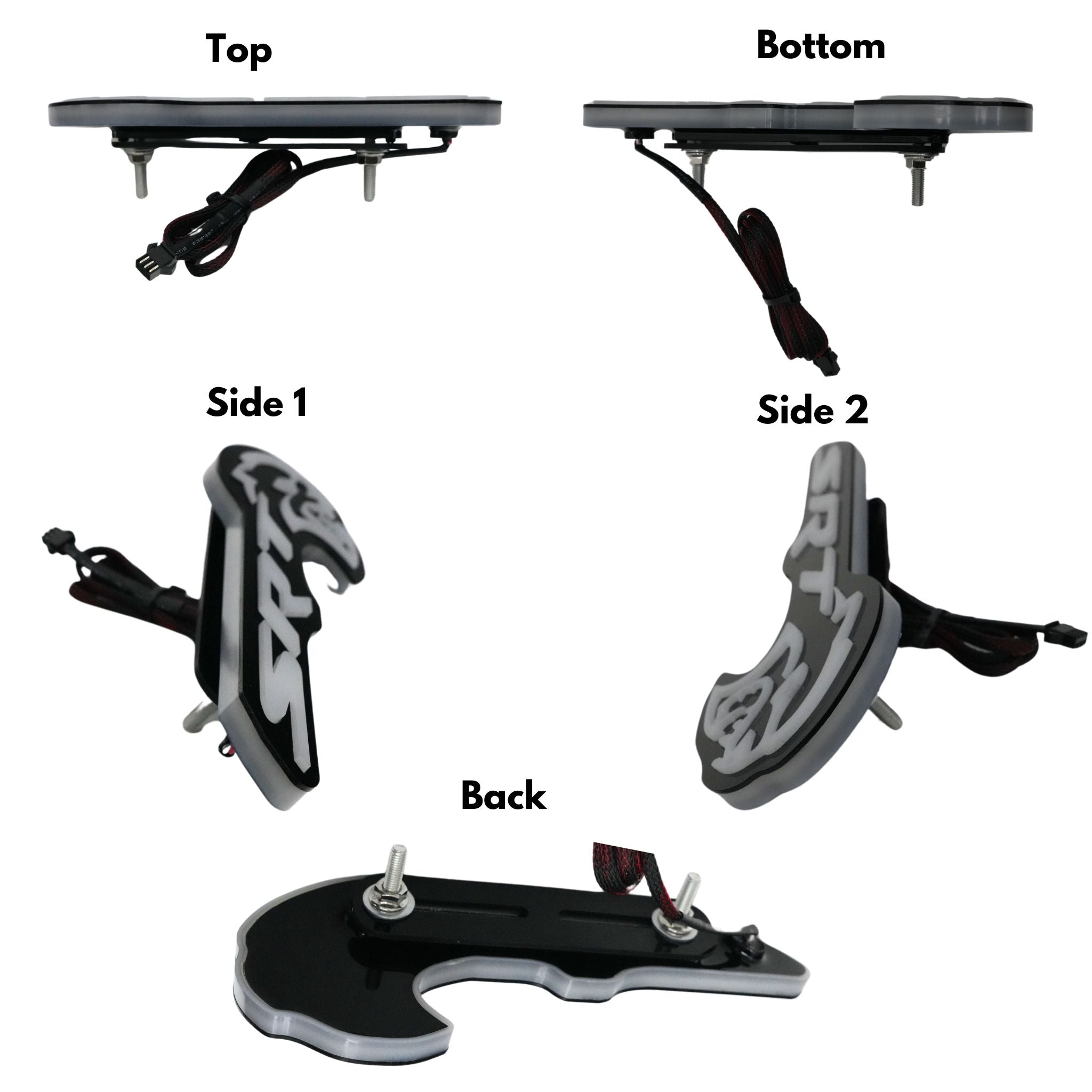 SRT Hellcat LED Emblem Badge: (Multicolor) – Custom Multicolor LED Lighting by RGB Halo Kits