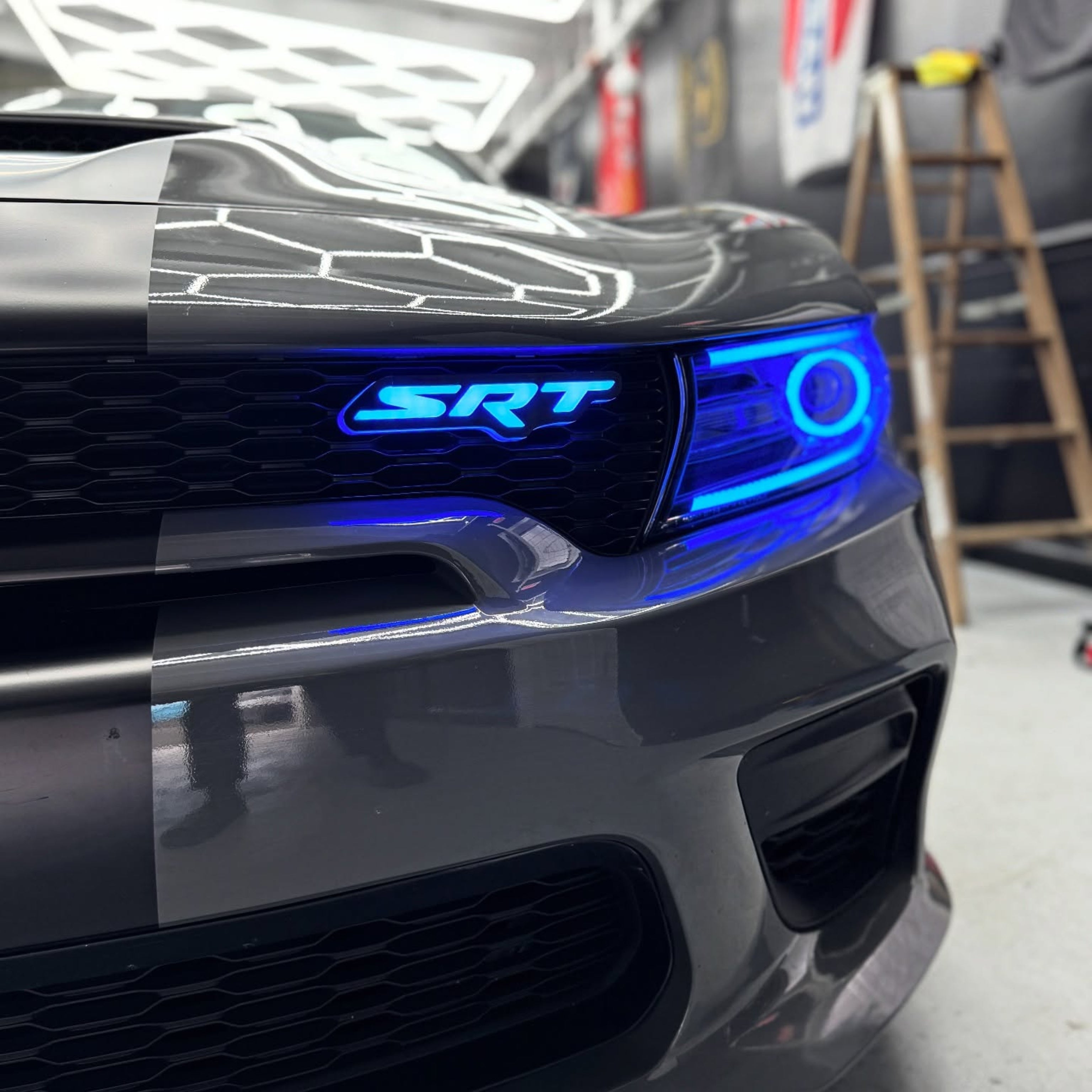 SRT LED Emblem Badge: (Multicolor) – Custom Multicolor LED Lighting by RGB Halo Kits