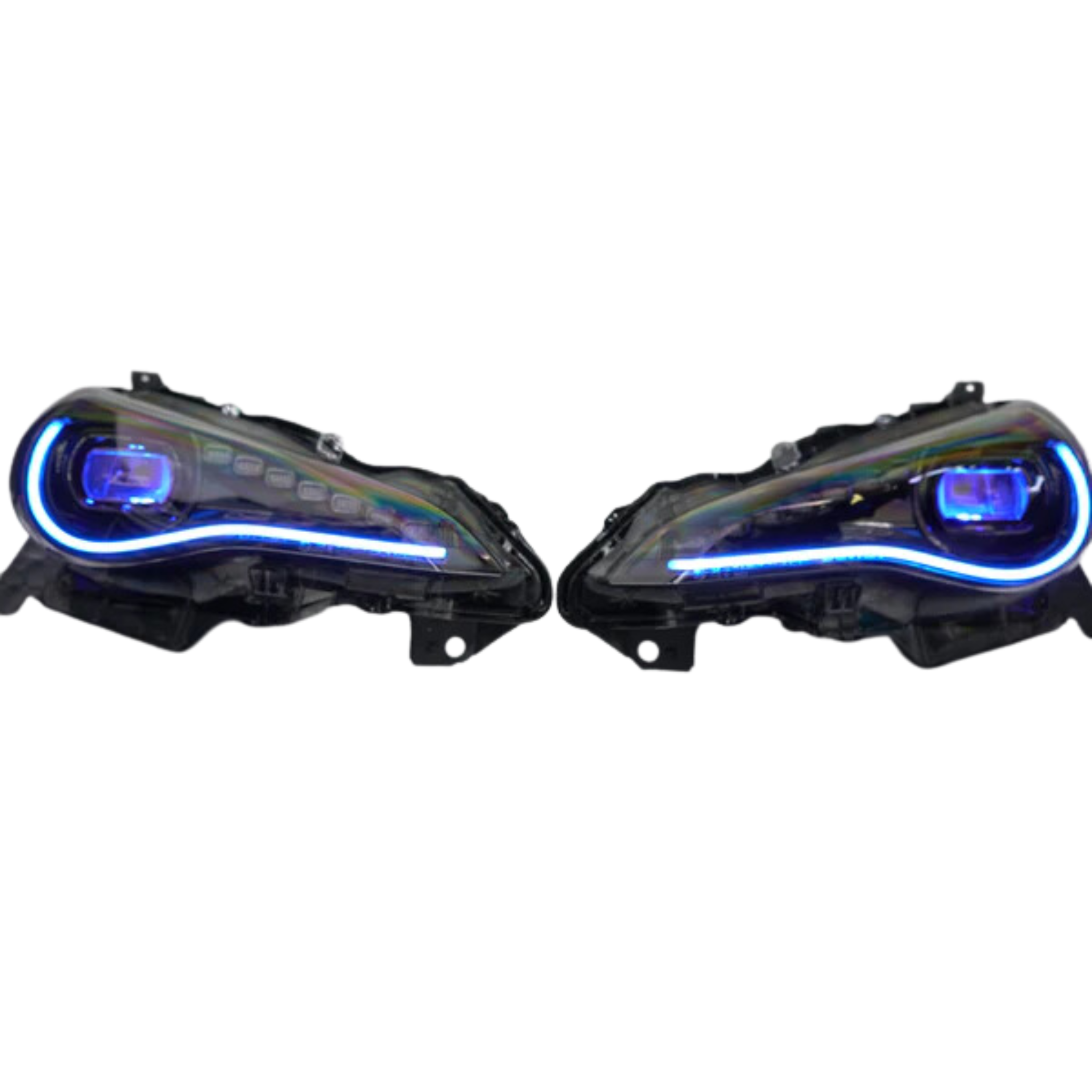 Scion FRS (2012-2016) / Subaru BRZ (2012-2018) / Toyota GT86 (2017-2018): Multicolor Flow Headlights XB Morimoto – Custom Multicolor LED Lighting by RGB Halo Kits