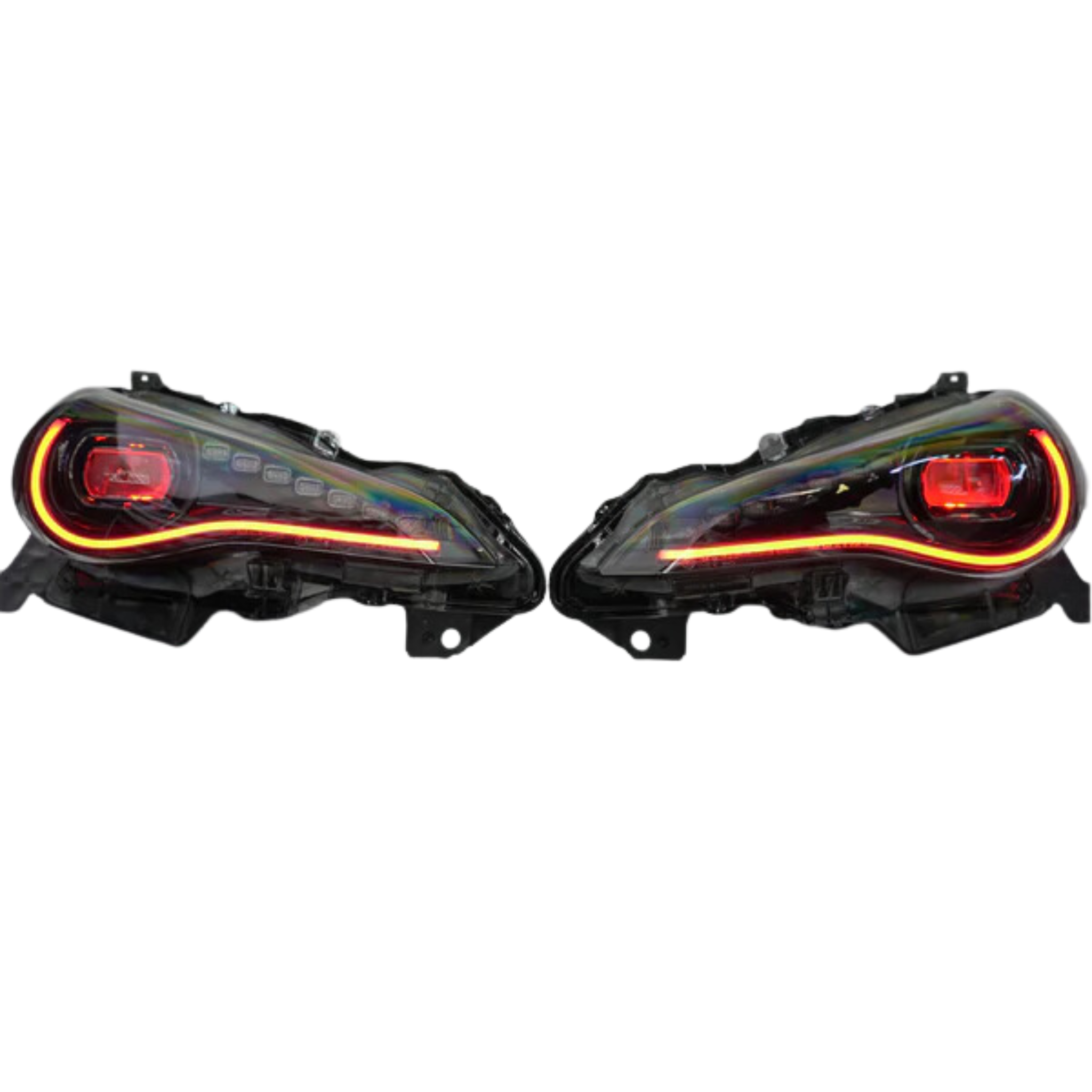 Scion FRS (2012-2016) / Subaru BRZ (2012-2018) / Toyota GT86 (2017-2018): Multicolor Flow Headlights XB Morimoto – Custom Multicolor LED Lighting by RGB Halo Kits