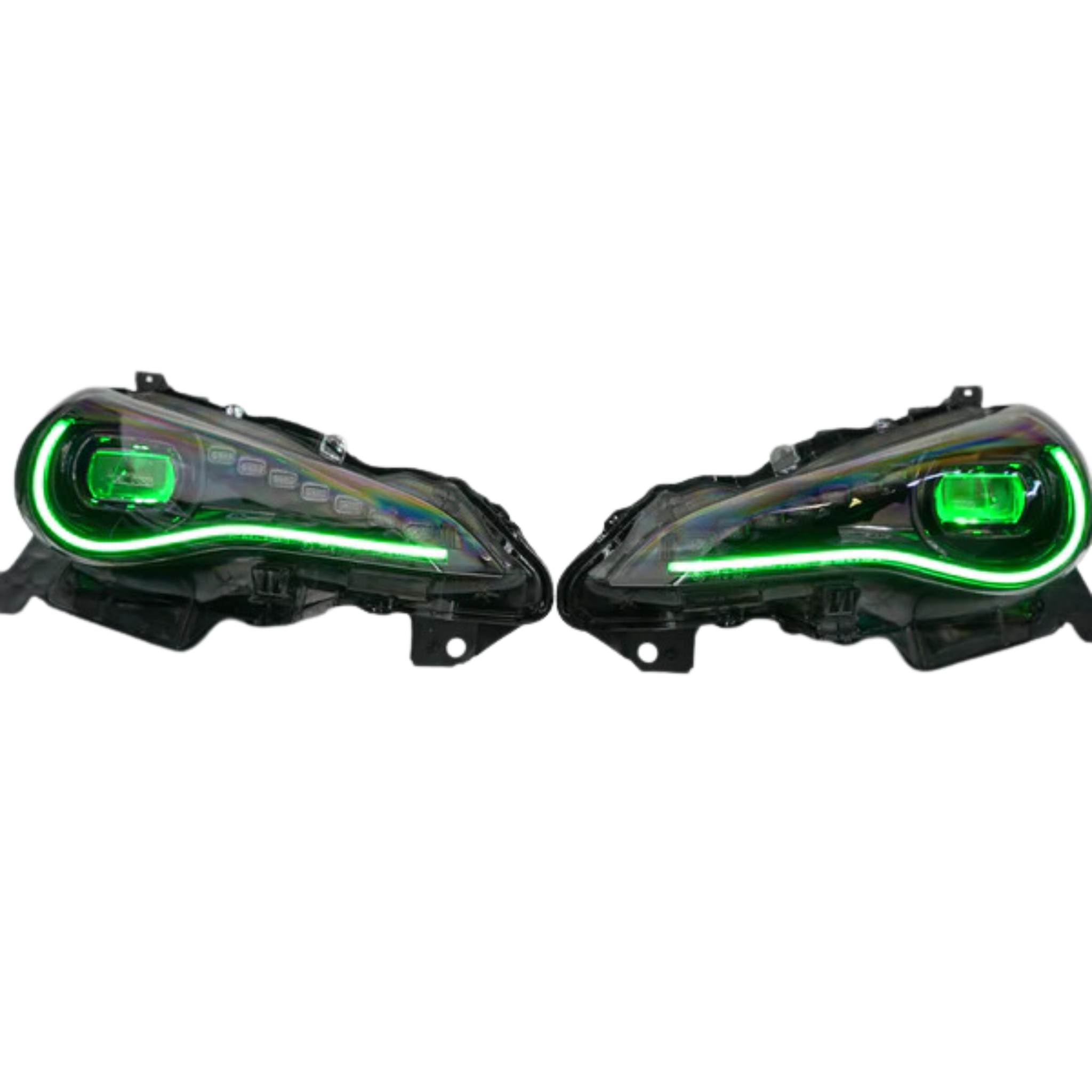 Scion FRS (2012-2016) / Subaru BRZ (2012-2018) / Toyota GT86 (2017-2018): Multicolor Flow Headlights XB Morimoto – Custom Multicolor LED Lighting by RGB Halo Kits