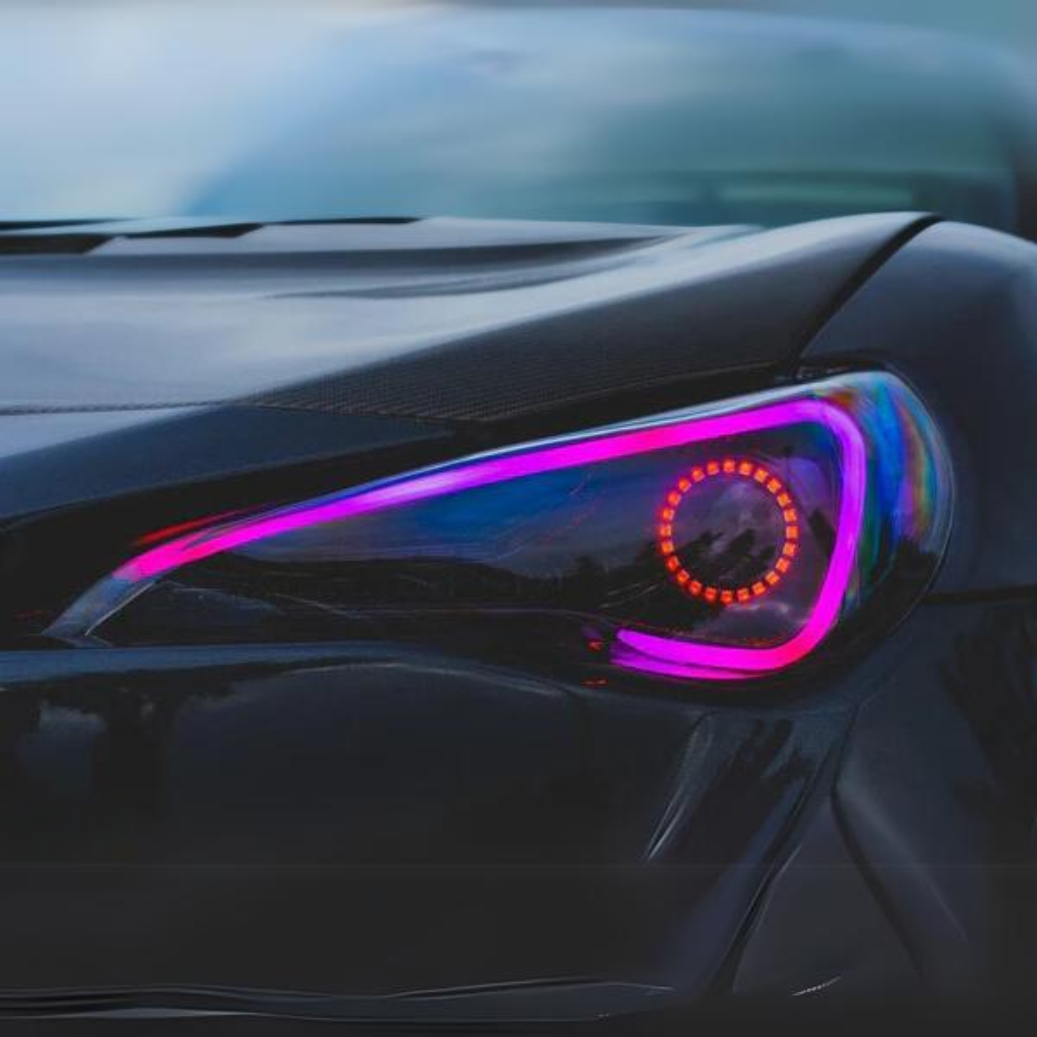 Scion FRS: Multicolor Flow Series Headlights (2012-2017) – Custom Multicolor LED Lighting by RGB Halo Kits