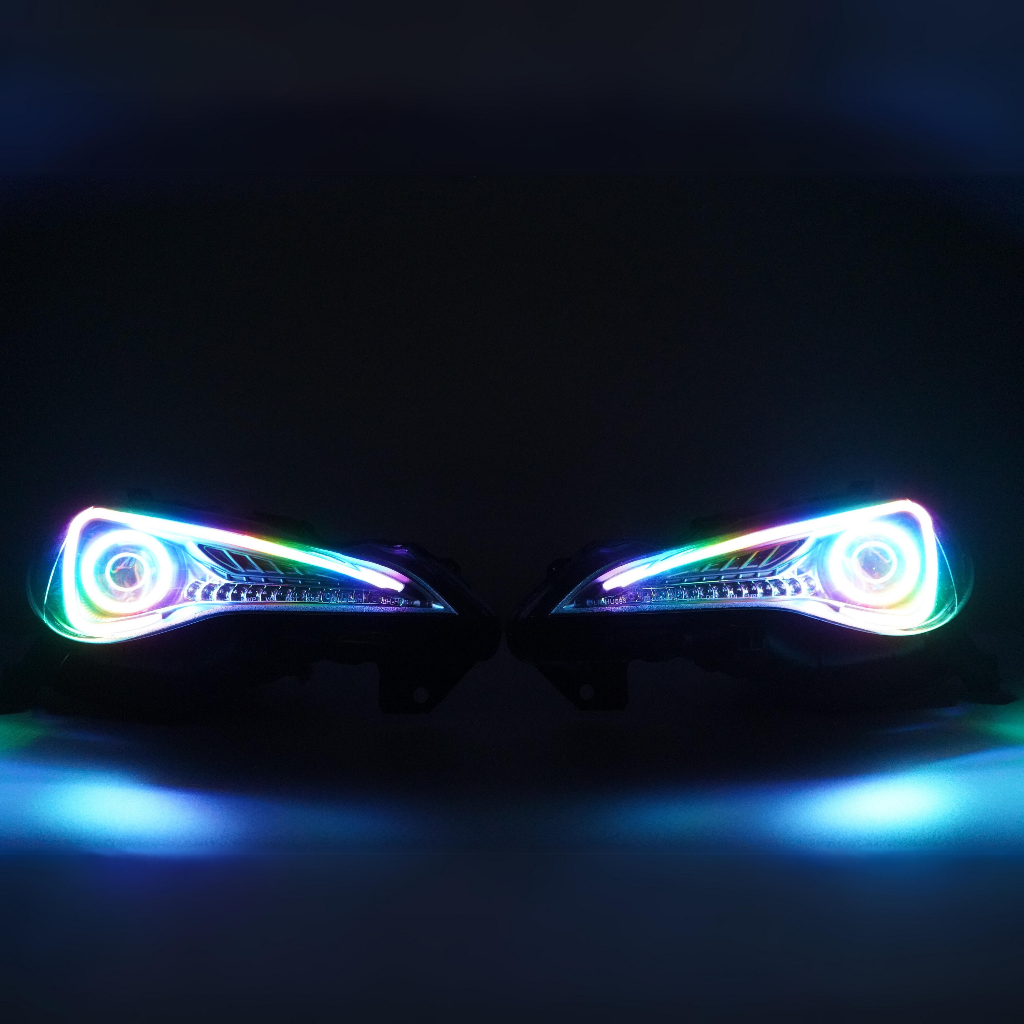 Scion FRS: Multicolor Flow Series Headlights (2012-2017) – Custom Multicolor LED Lighting by RGB Halo Kits