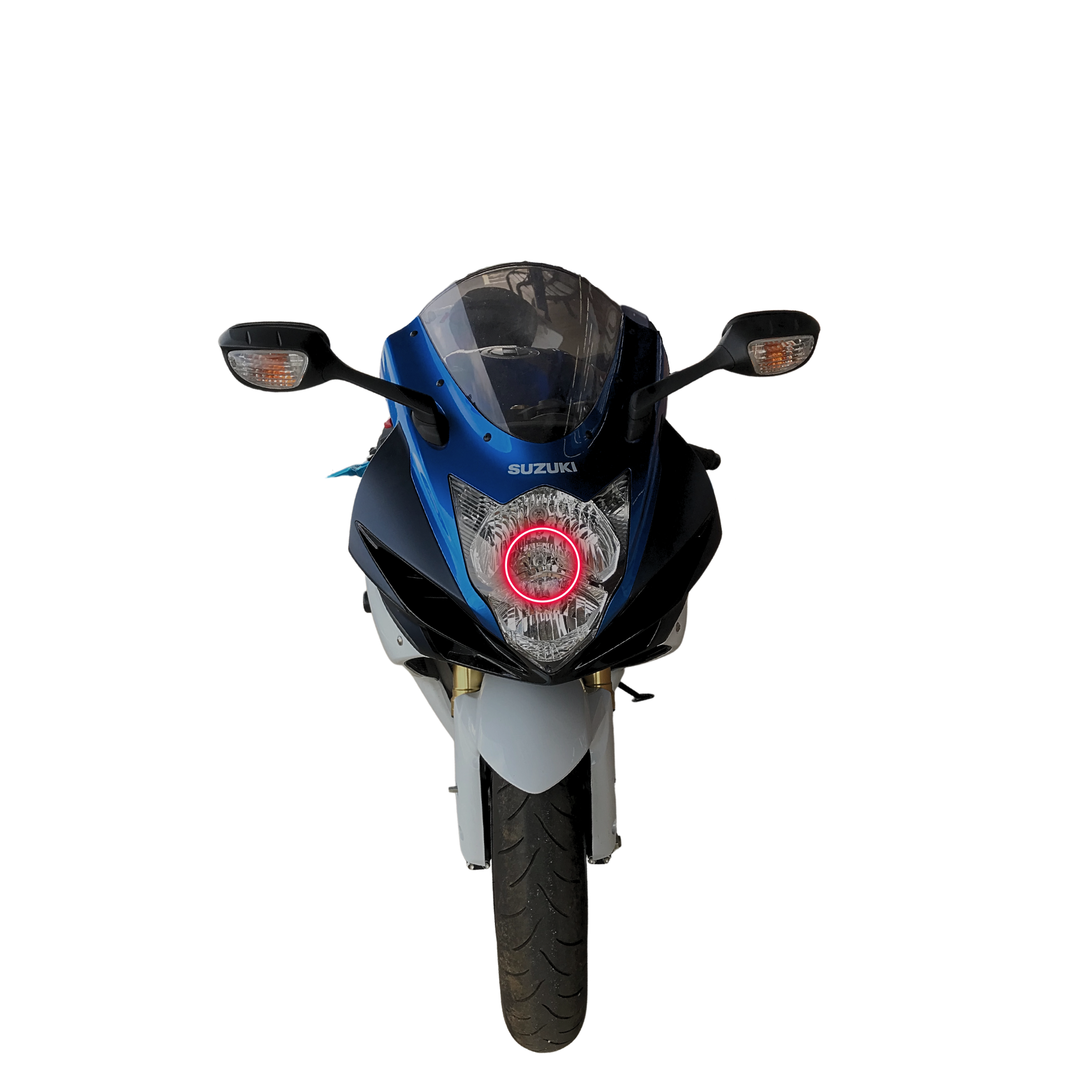 Suzuki GSXR 750 Motorcycle Multicolor Halo Kit (2007-2010) – Custom Multicolor LED Lighting by RGB Halo Kits