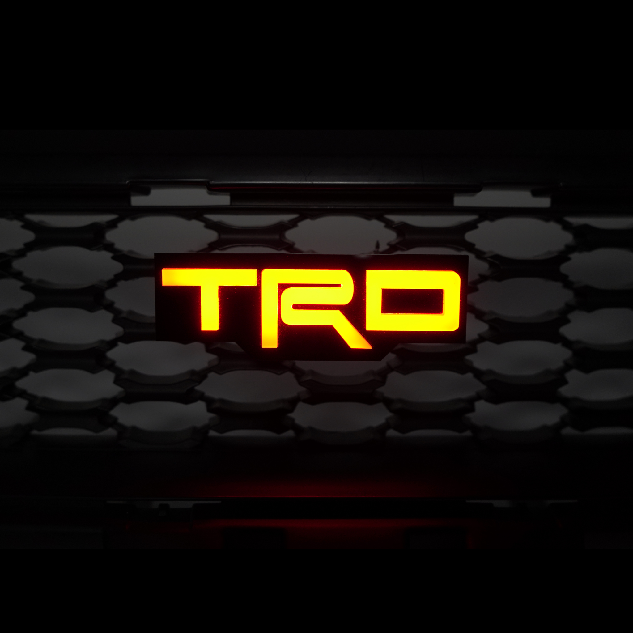 TRD : Illuminated Multicolor Flow LED Badge | Lit Logos – Custom Multicolor LED Lighting by RGB Halo Kits