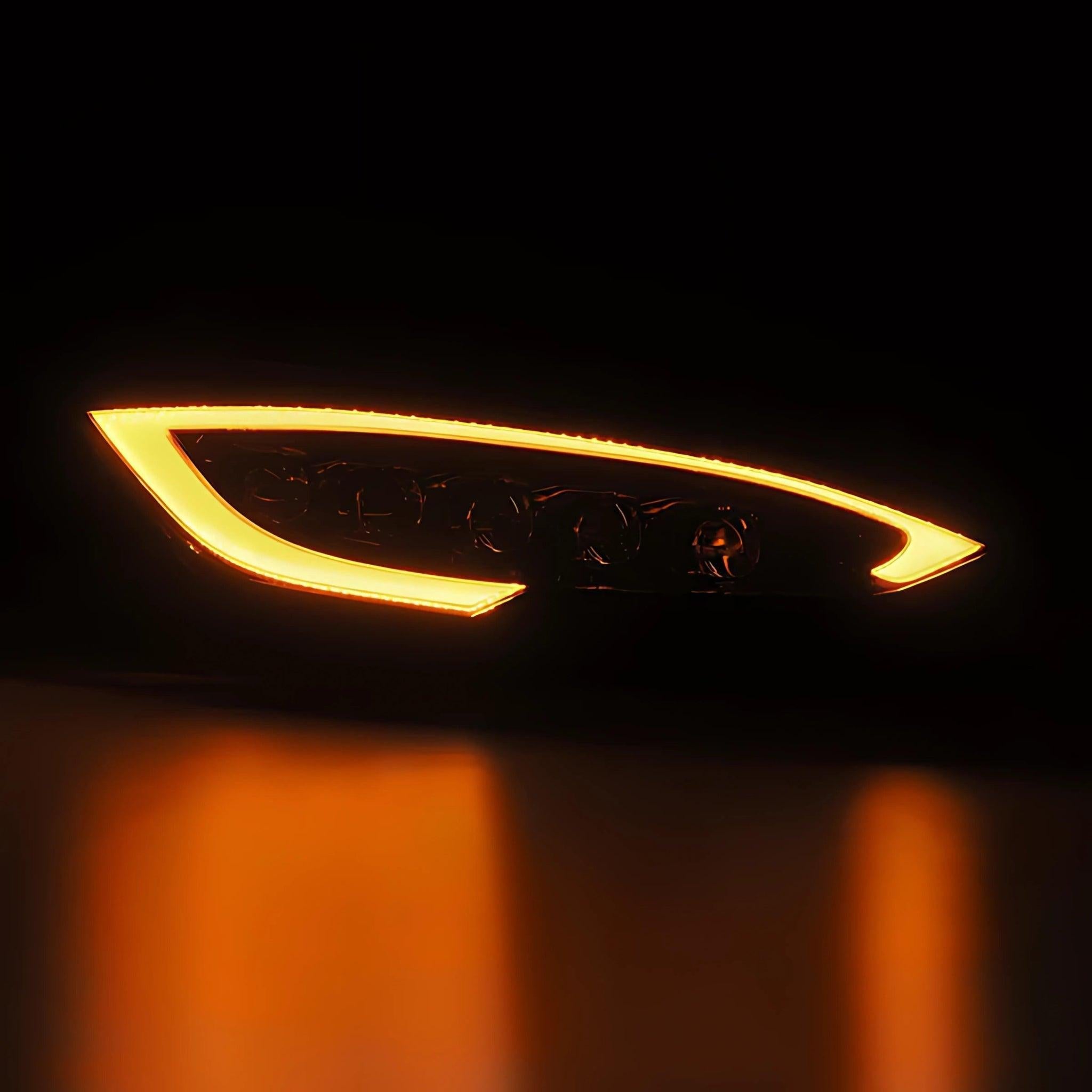 Tesla Model S Headlights (2012-2021) | Alpharex – Custom Multicolor LED Lighting by RGB Halo Kits