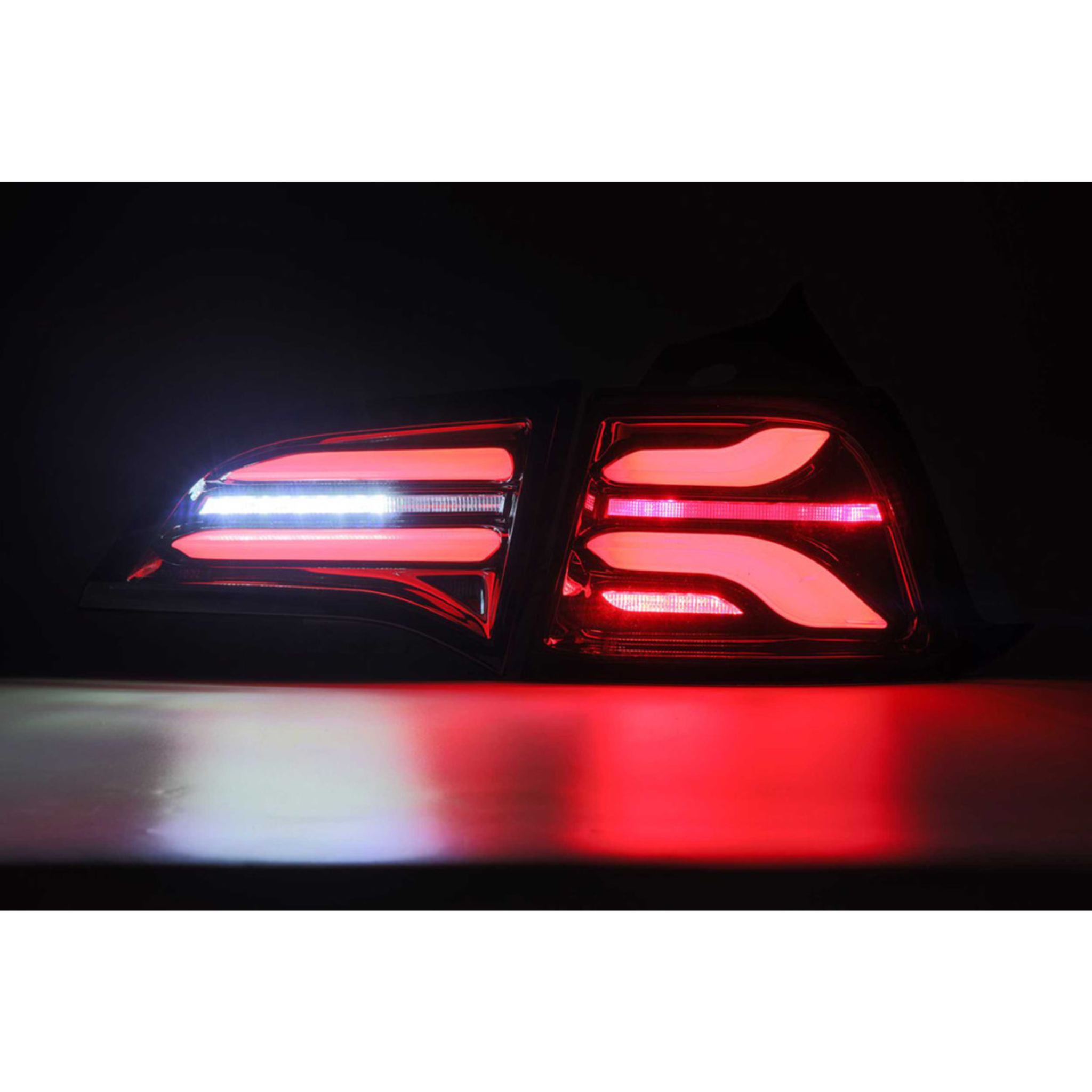 Tesla Model Y (2020-2024) / Model 3 (2022-2023) (With Stock Amber Turn Signal) PRO-Series LED Tail Lights | Alpharex – Custom Multicolor LED Lighting by RGB Halo Kits