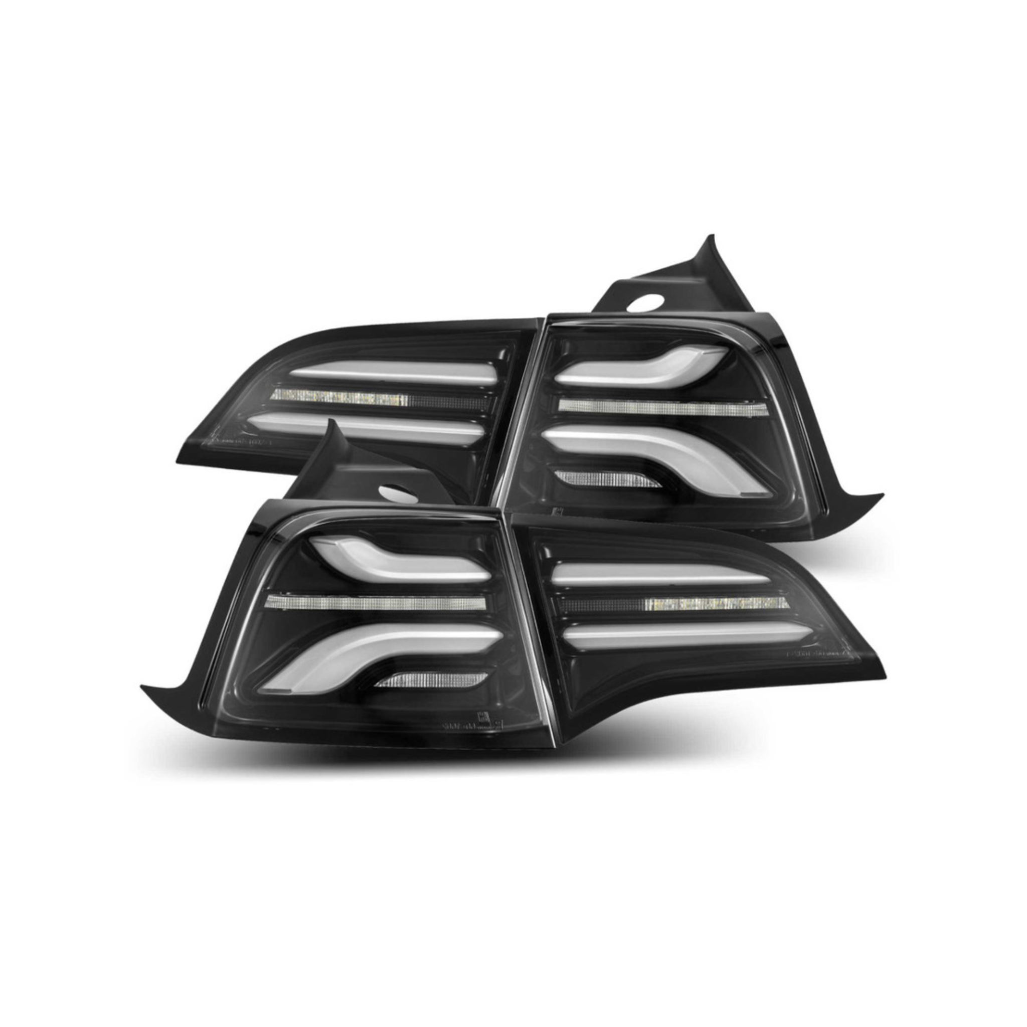 Tesla Model Y (2020-2024) / Model 3 (2022-2023) (With Stock Amber Turn Signal) PRO-Series LED Tail Lights | Alpharex – Custom Multicolor LED Lighting by RGB Halo Kits