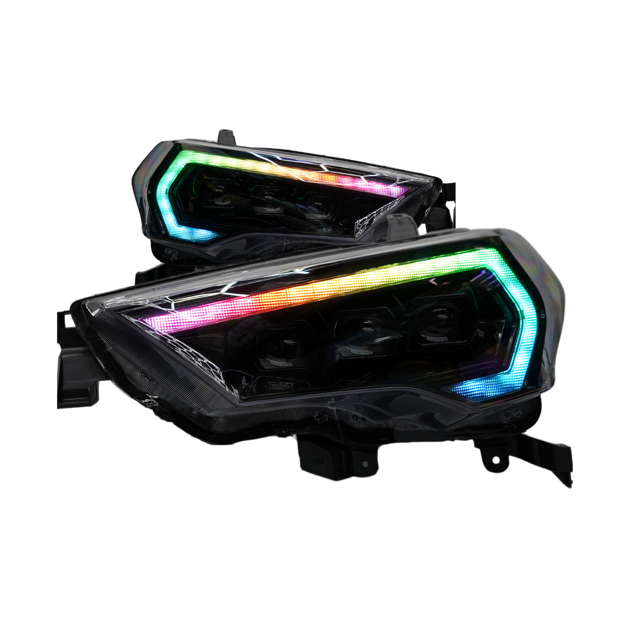 Toyota 4Runner: Multicolor Flow Series Headlights (2014-2024) | XB Morimoto β Custom Multicolor LED Lighting by RGB Halo Kits