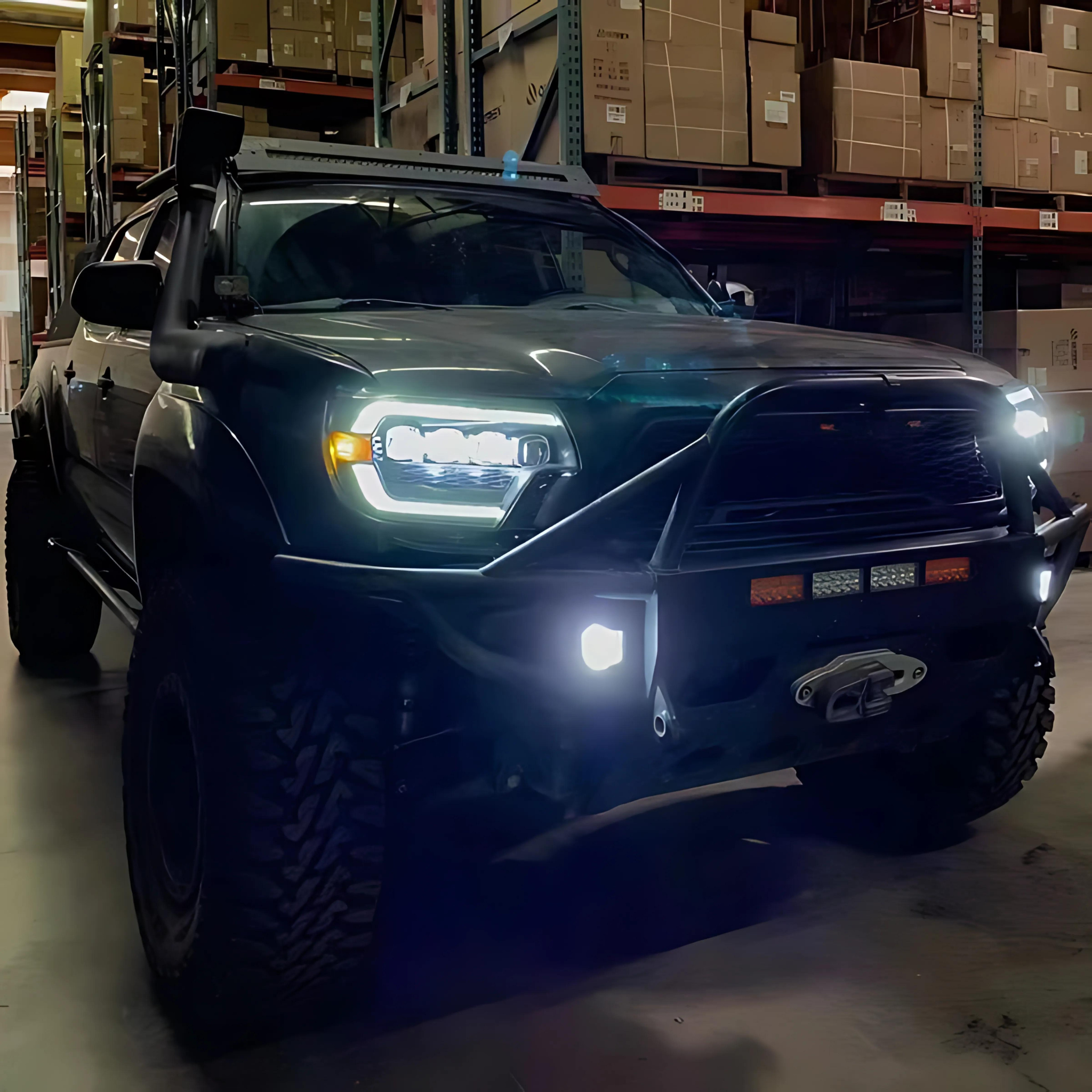 Toyota Tacoma Headlights (2012-2015) | Alpharex – Custom Multicolor LED Lighting by RGB Halo Kits