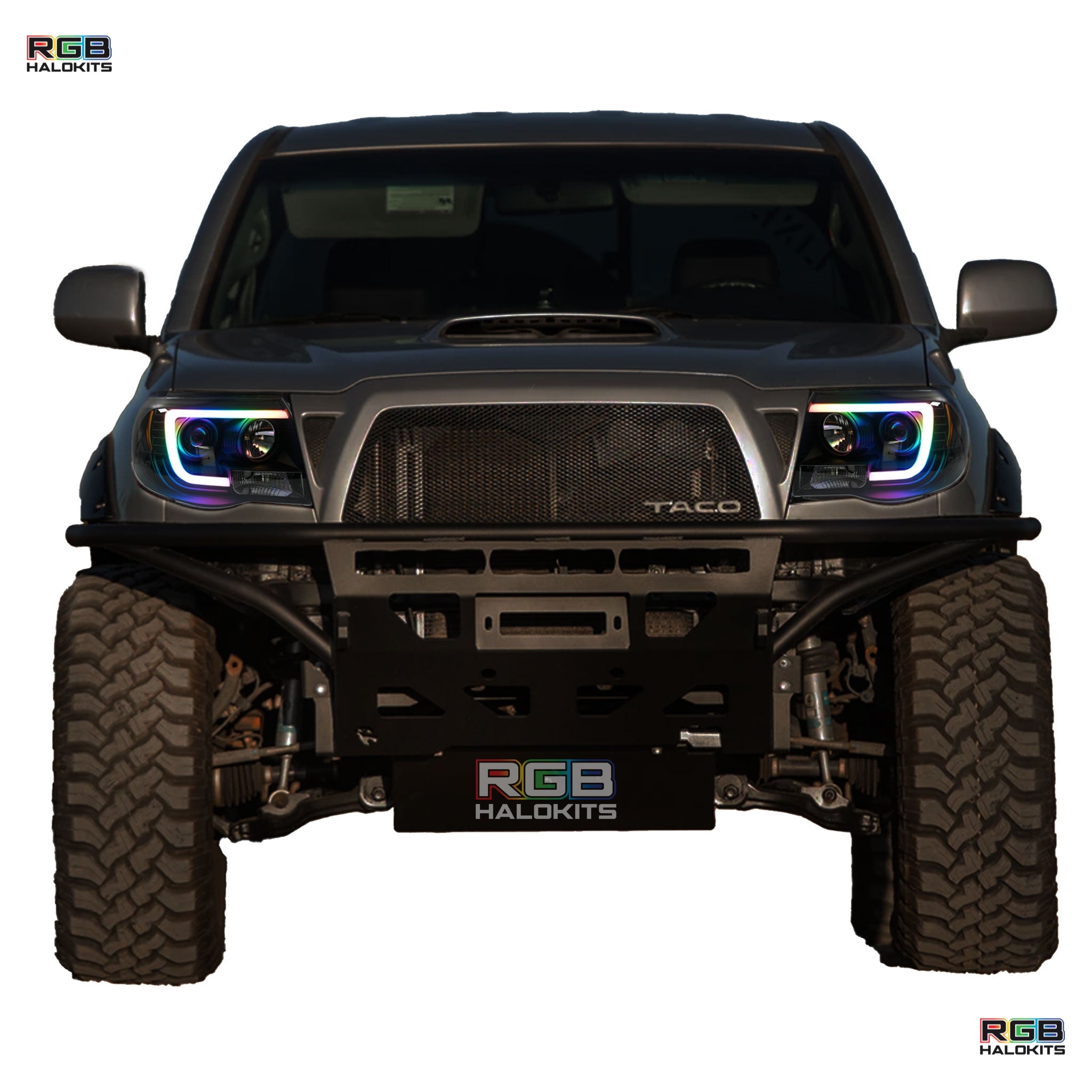 Toyota Tacoma: Multicolor Flow Series Headlights (2005-2011) | Spyder – Custom Multicolor LED Lighting by RGB Halo Kits