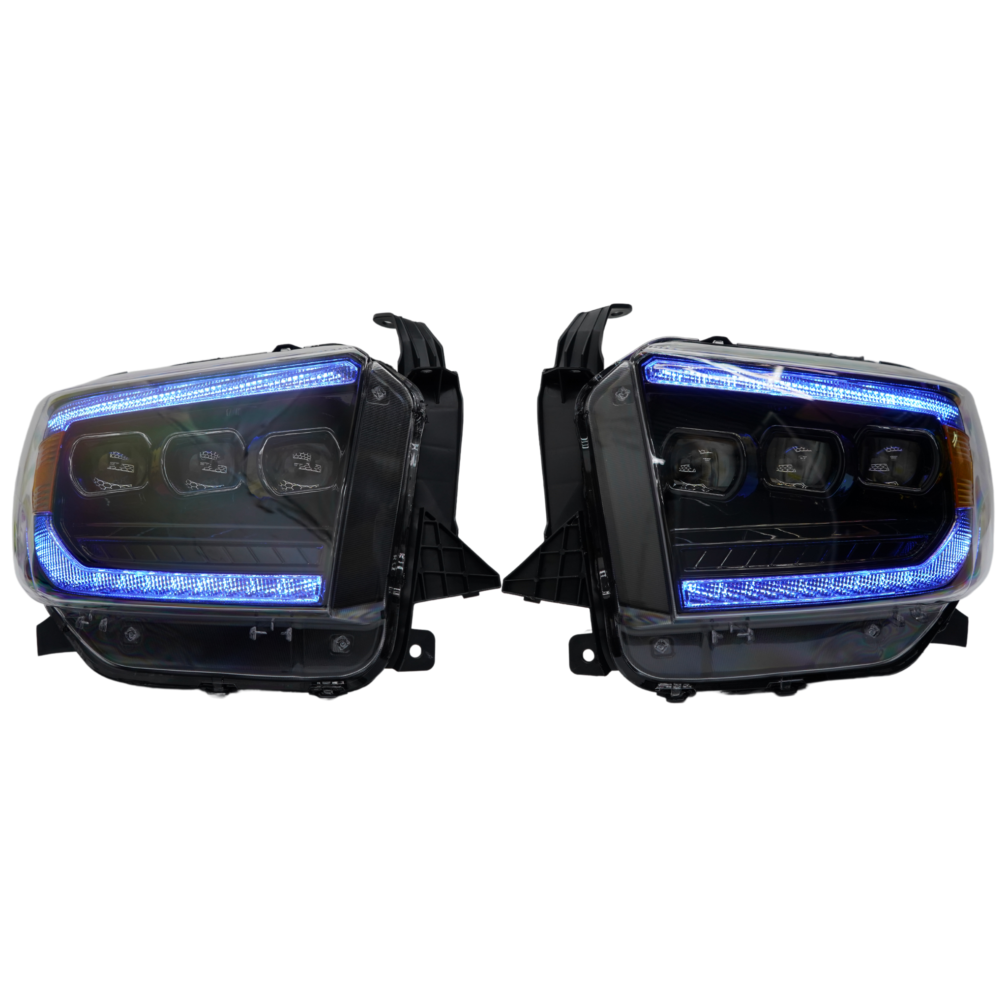 Toyota Tundra: Multicolor Flow Series Headlights (2014-2021) | XB Morimoto – Custom Multicolor LED Lighting by RGB Halo Kits