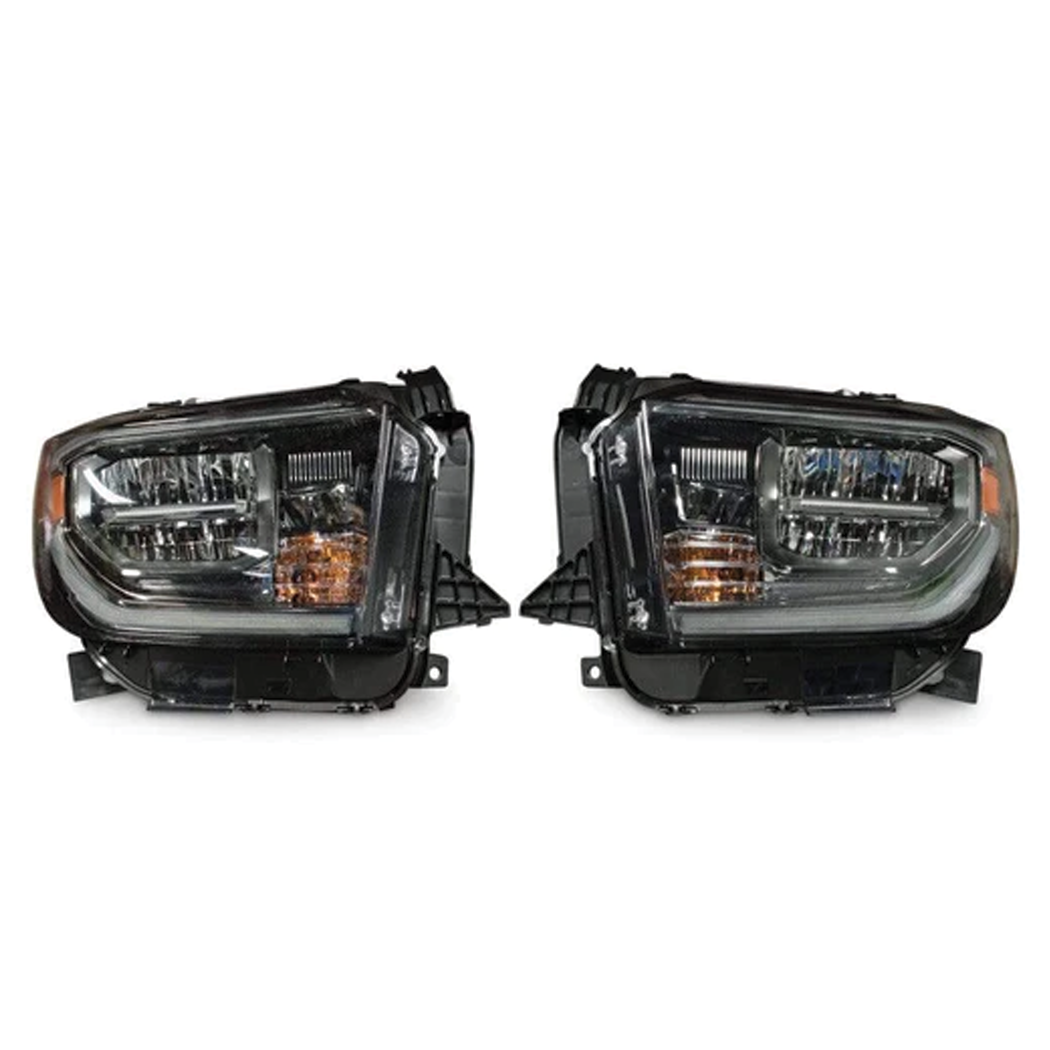 Toyota Tundra: OEM LED Headlights (2018 - 2021) – Custom Multicolor LED Lighting by RGB Halo Kits